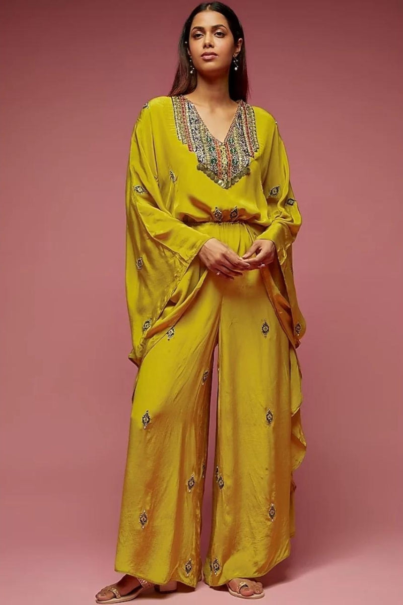 Mustard Kaftan Jumpsuit