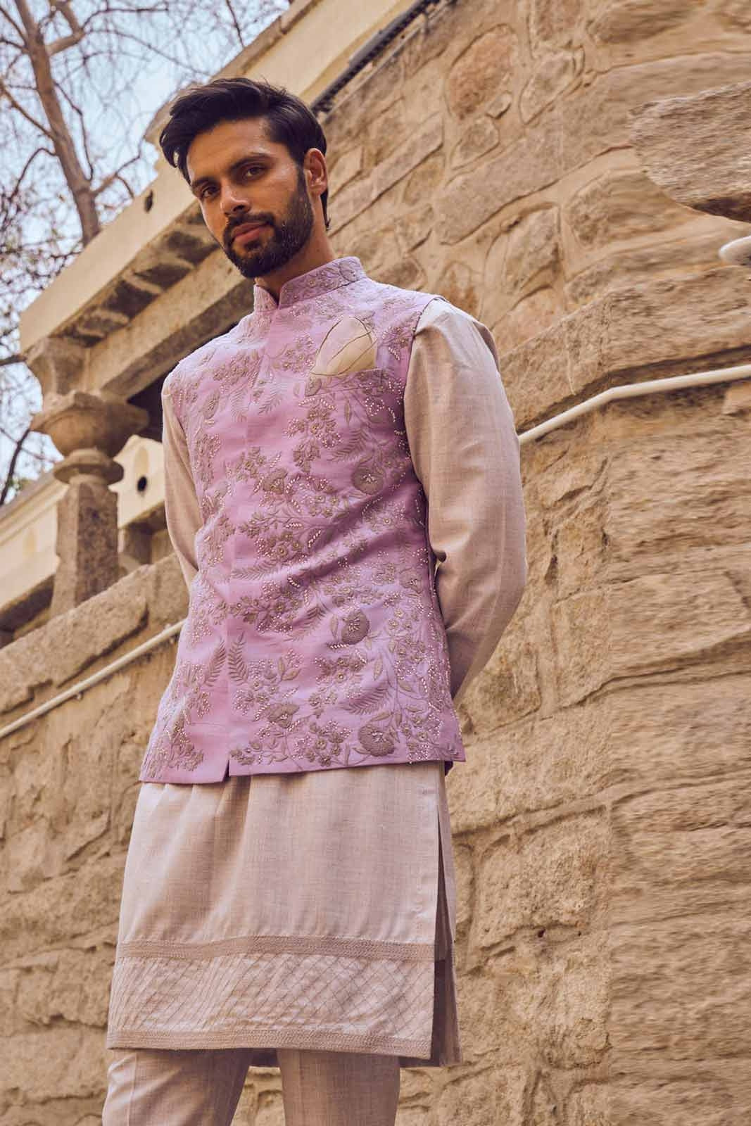 ANOUSH LAVENDER BANDI SET