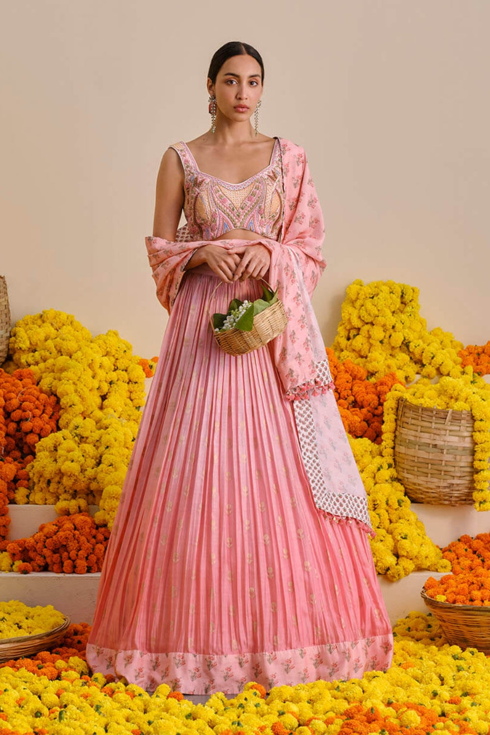 Rose Pink Lehenga Set