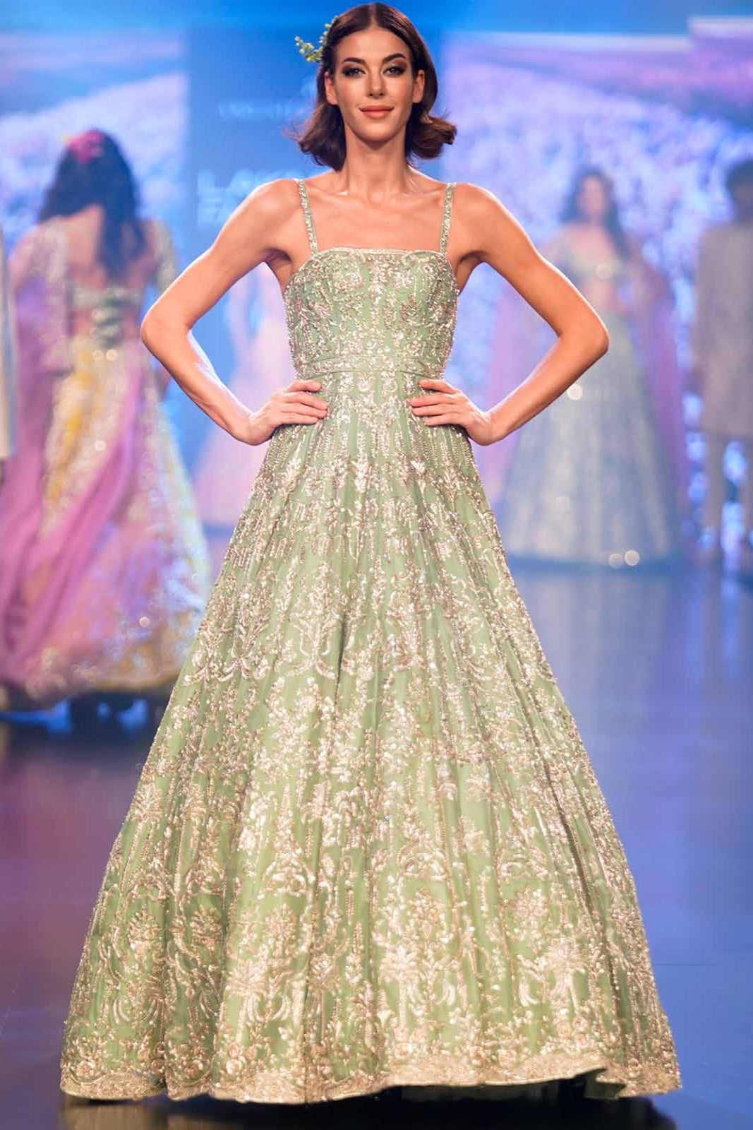 MICAH MINT GREEN GOWN