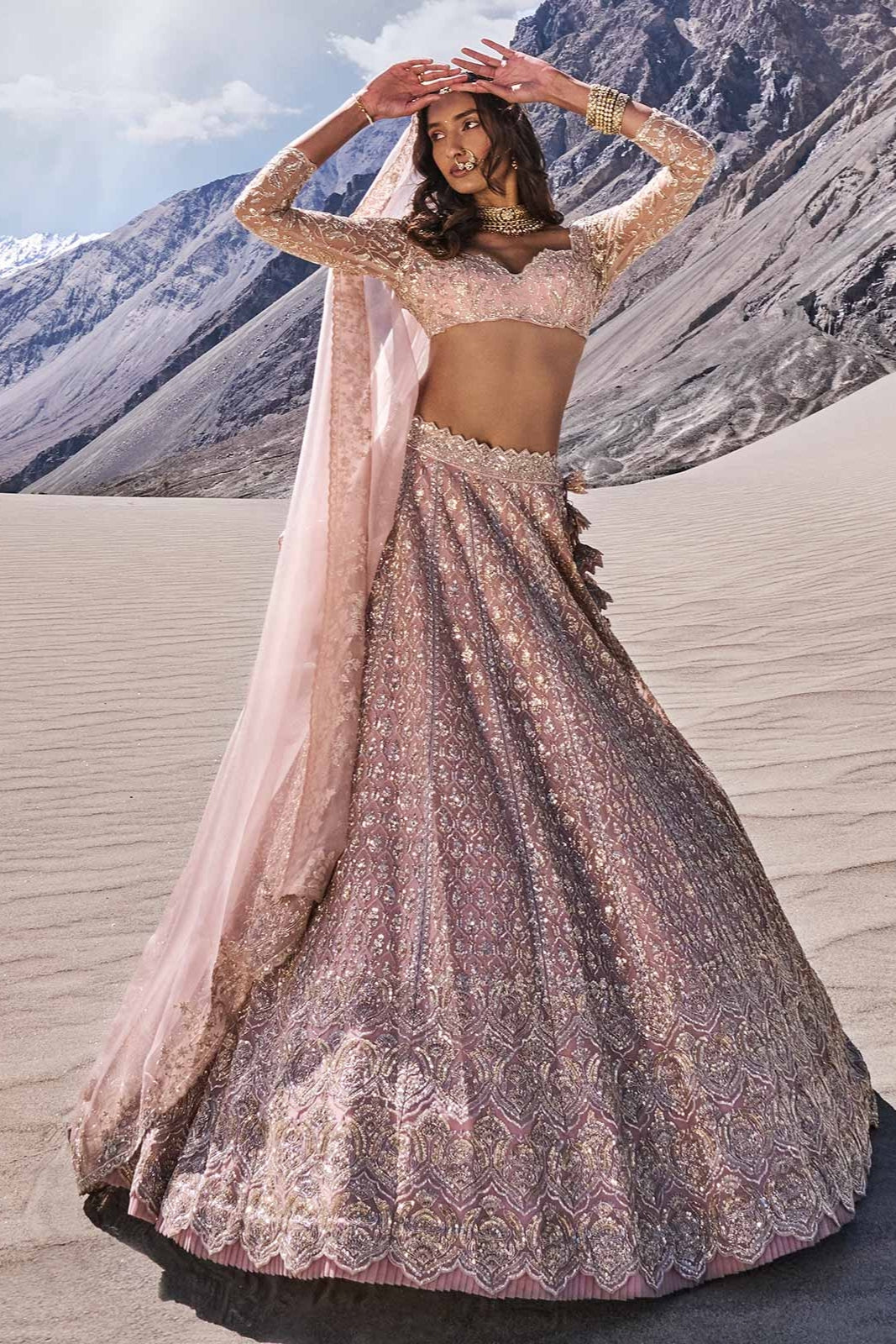 NUBRA LEHENGA SET
