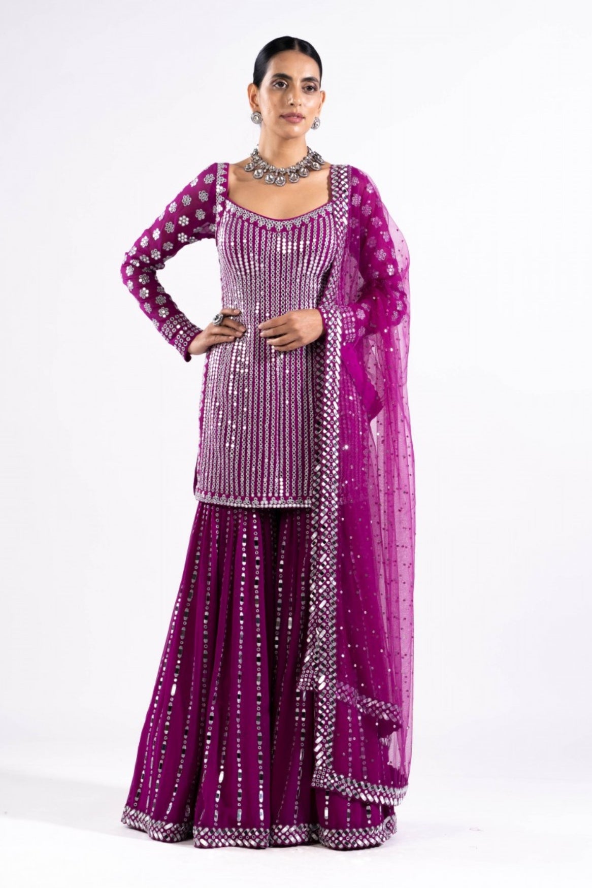 Pop Wine Sharara Set