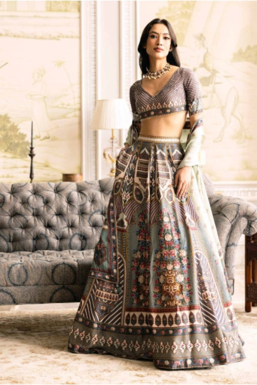 HESTIA PRINTED LEHENGA SET