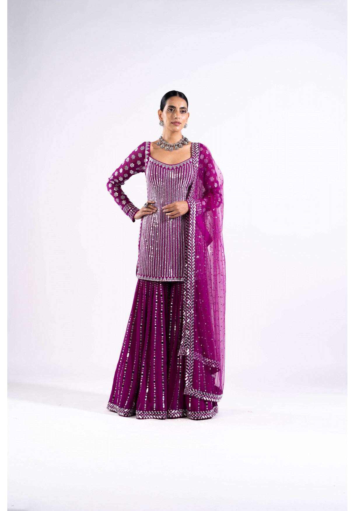 Pop Wine Sharara Set