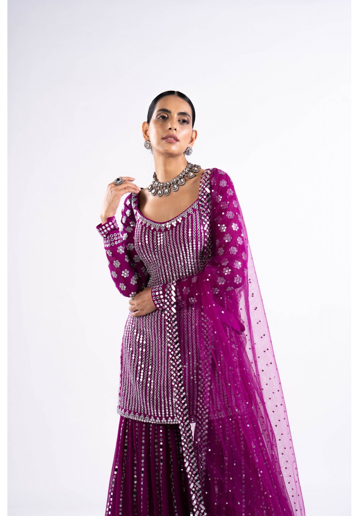 Pop Wine Sharara Set