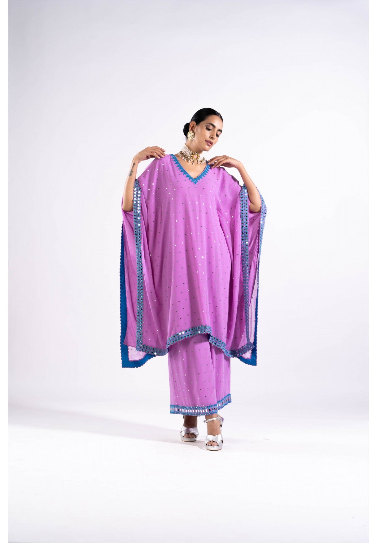 Mauve Kaftan Set