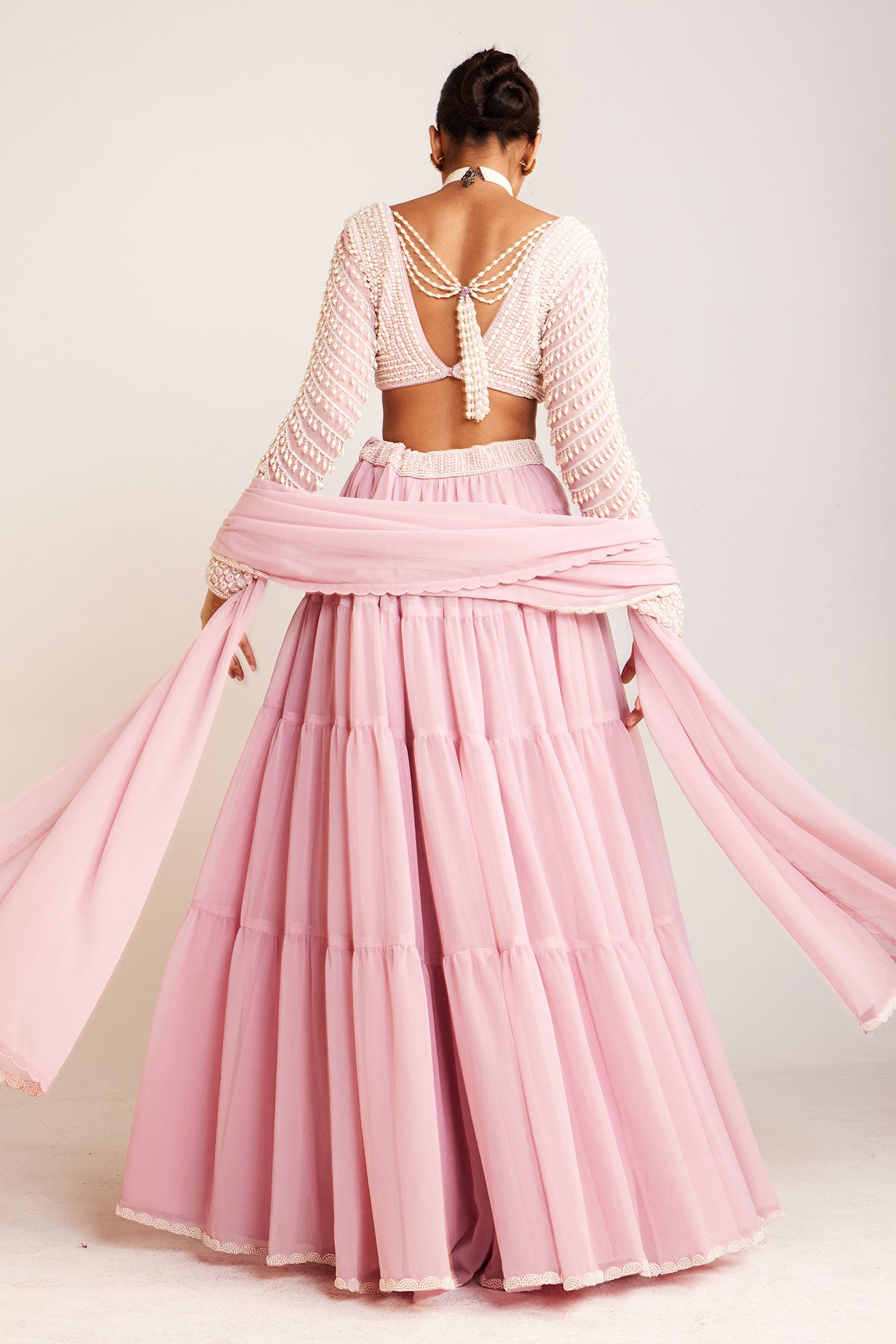 Powder Pink Sharara Set