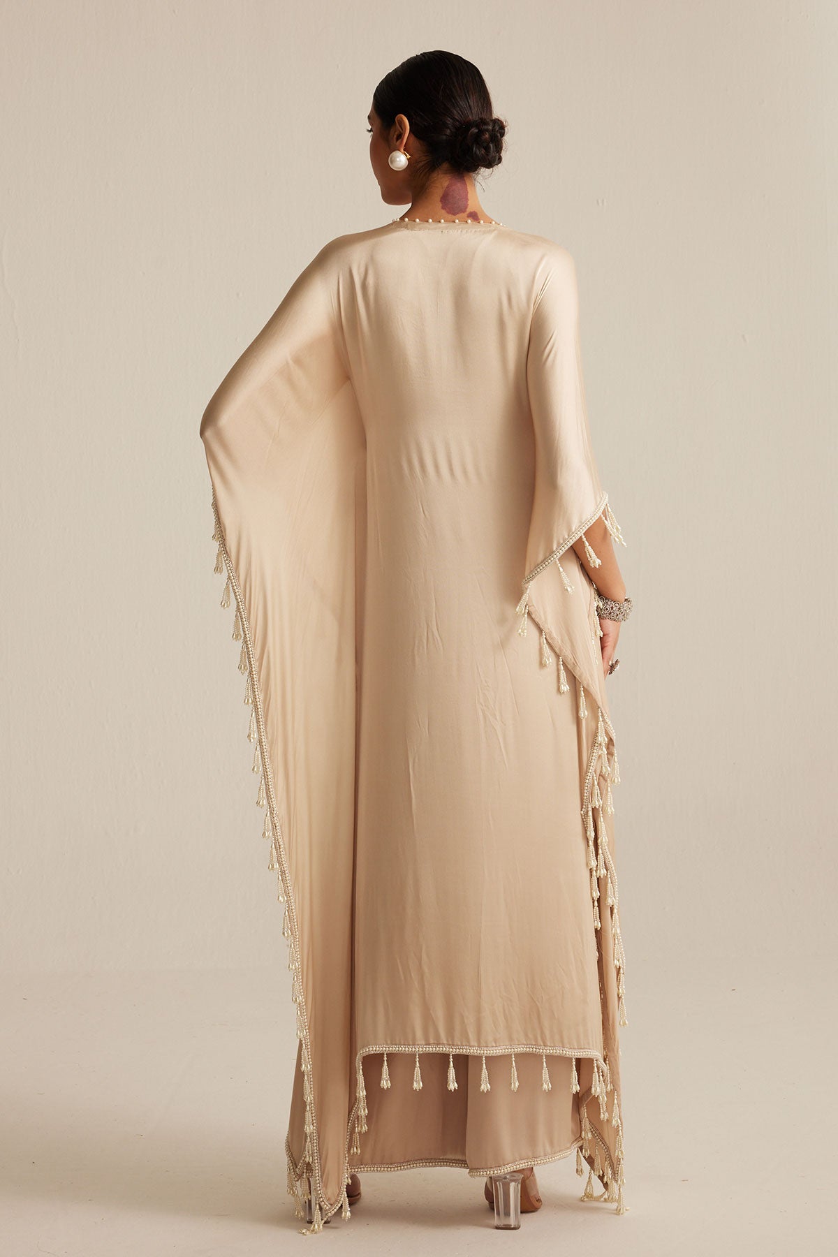 Light Beige Kaftaan Set