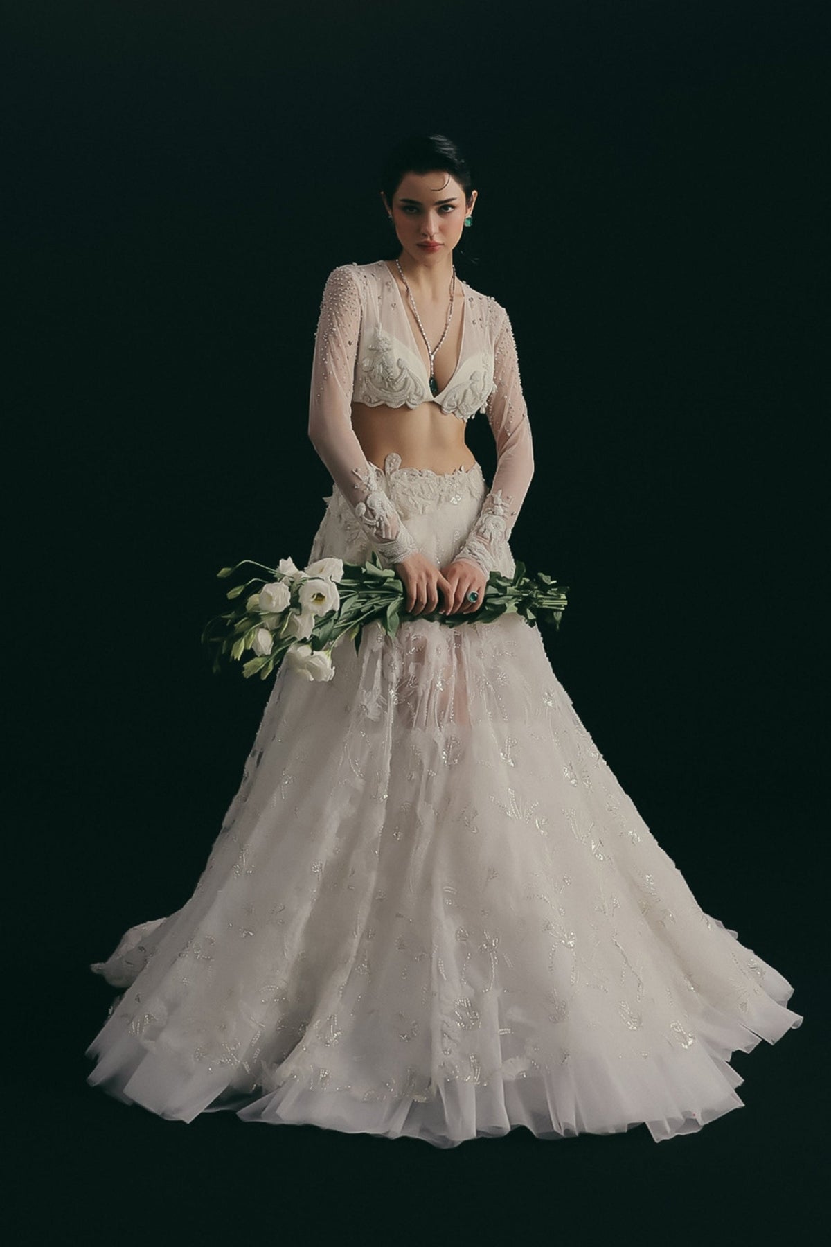 A White Wedding Lehenga II