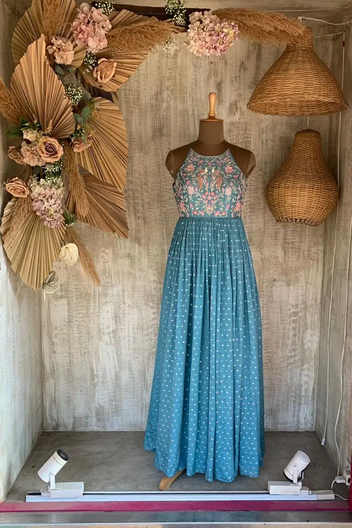 BLUE ANAISA GOWN - READY TO SHIP