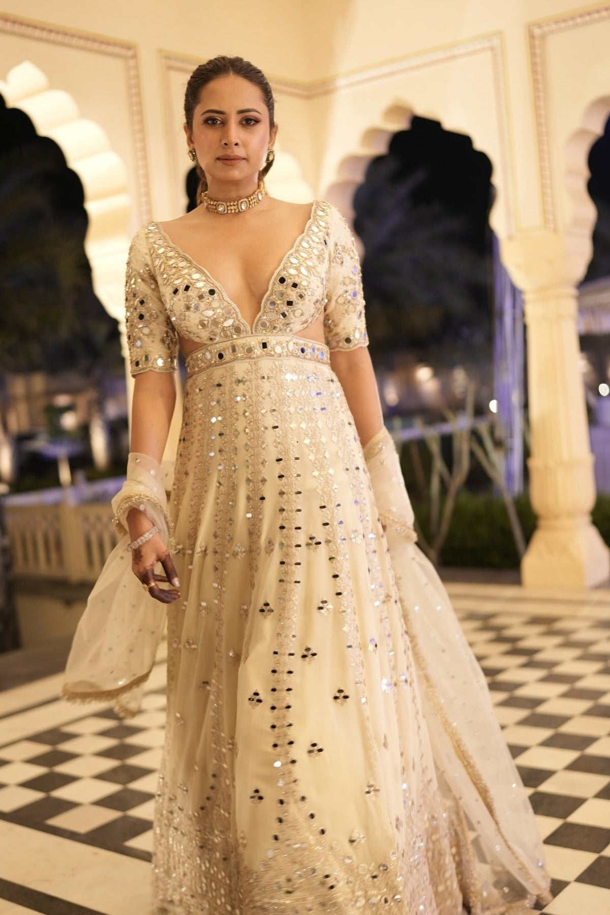 Aasmi Anarkali Set -Sargun Mehta