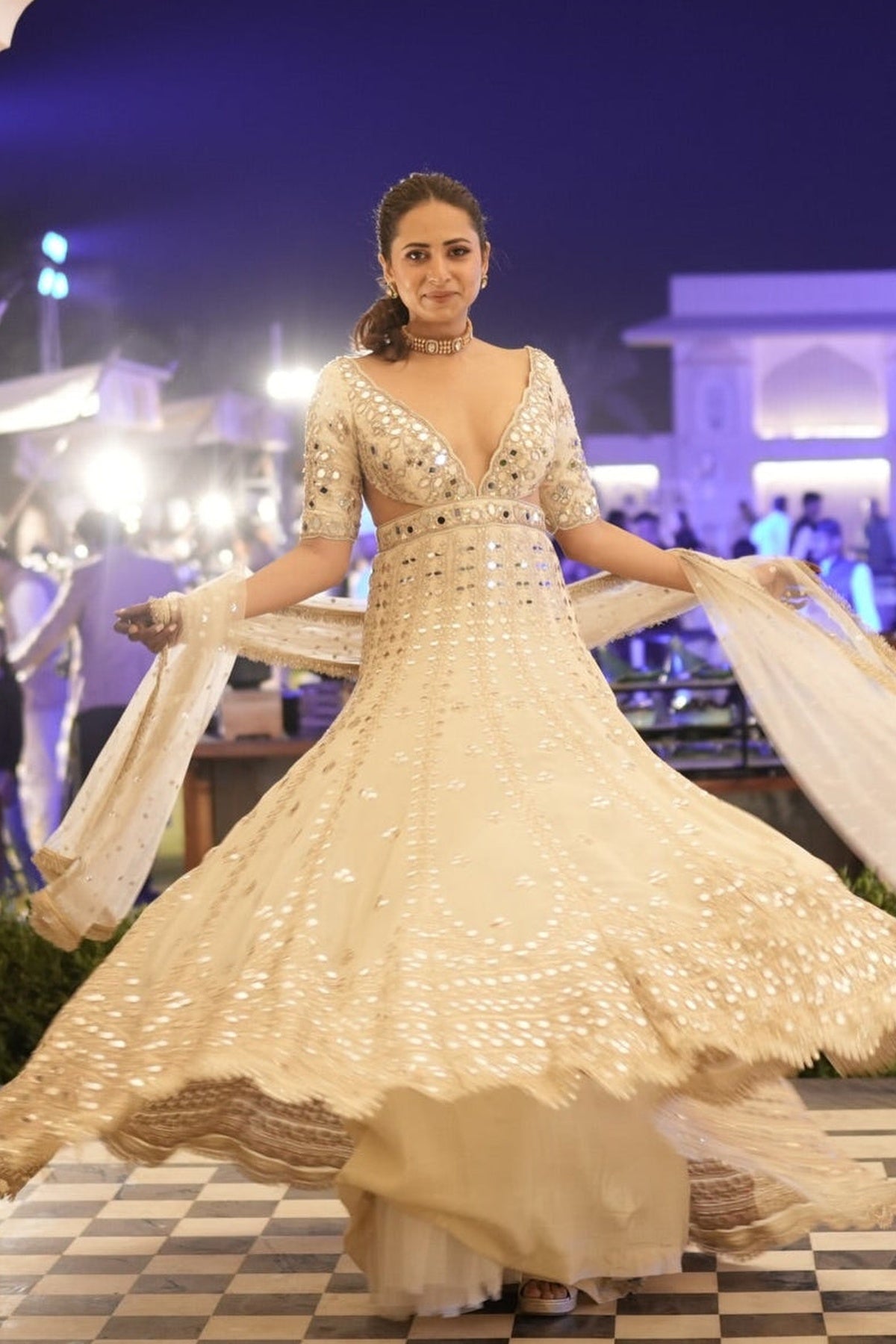 Aasmi Anarkali Set -Sargun Mehta