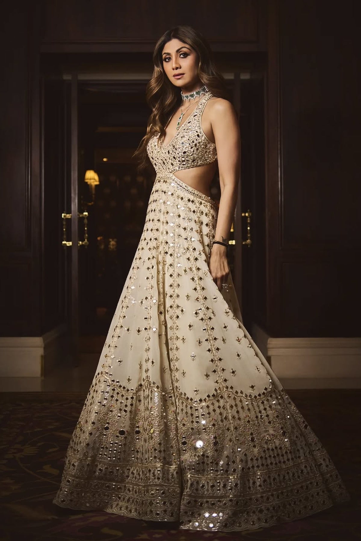Aasmani Anarkali Set- Shilpa shetty