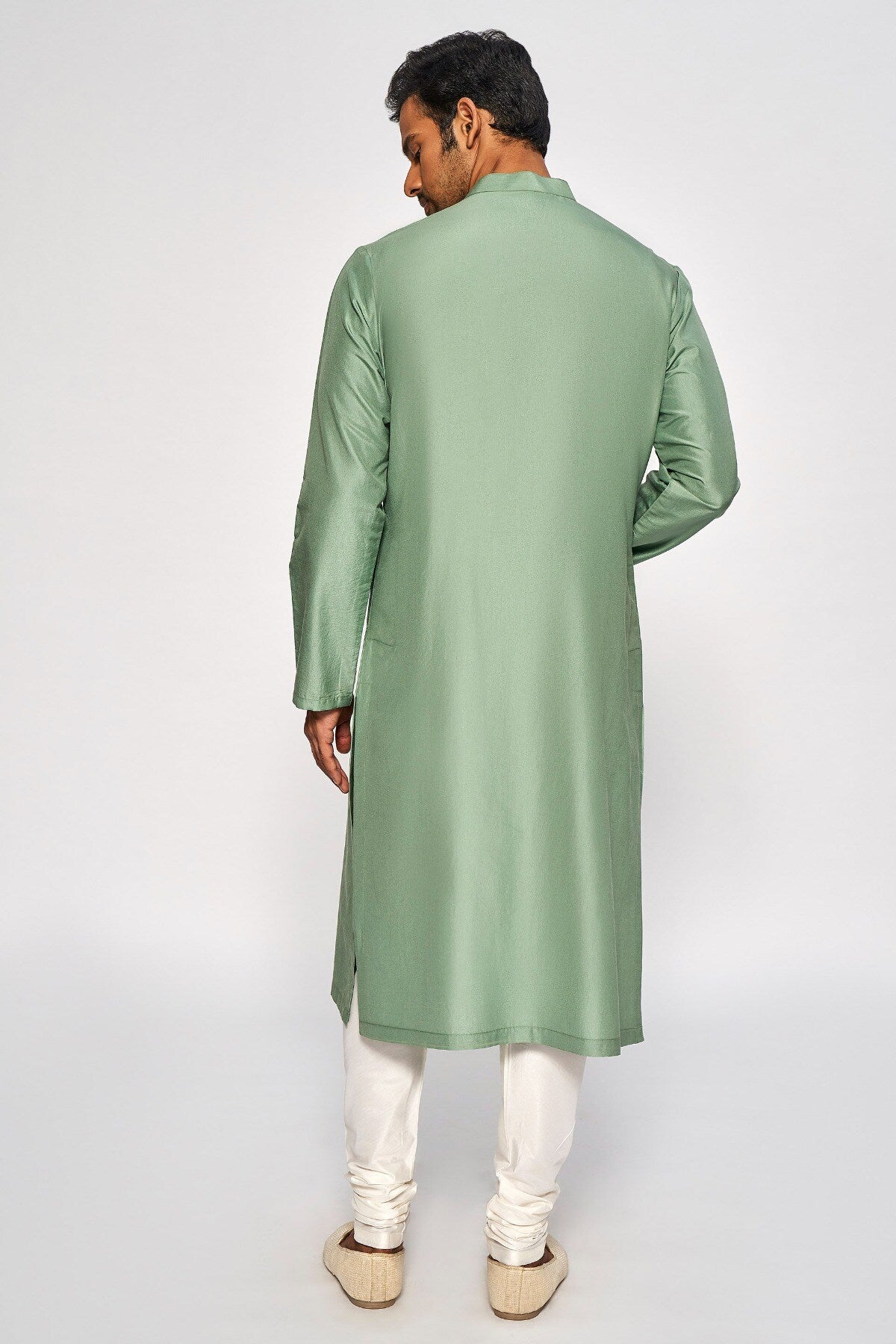 ISHIR KURTA – SAGE GREEN