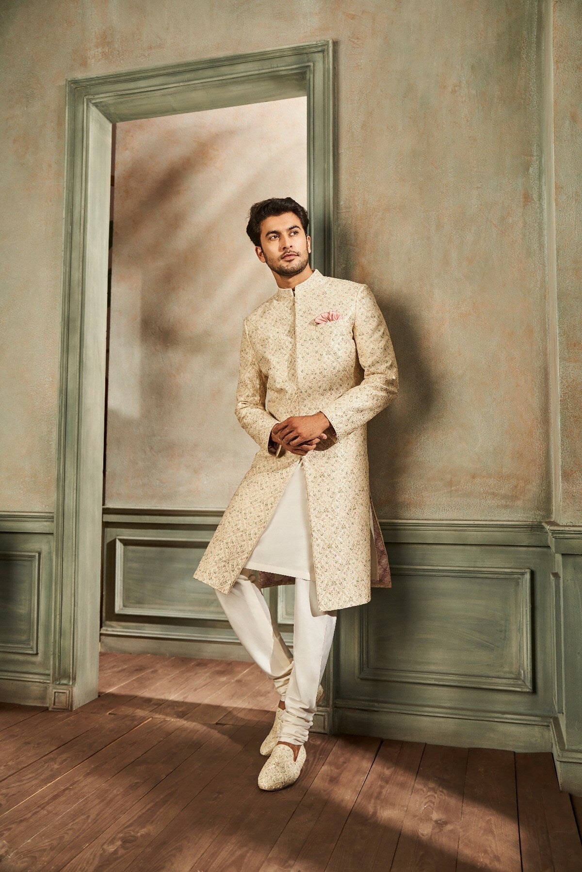 KUNSH SHERWANI – IVORY