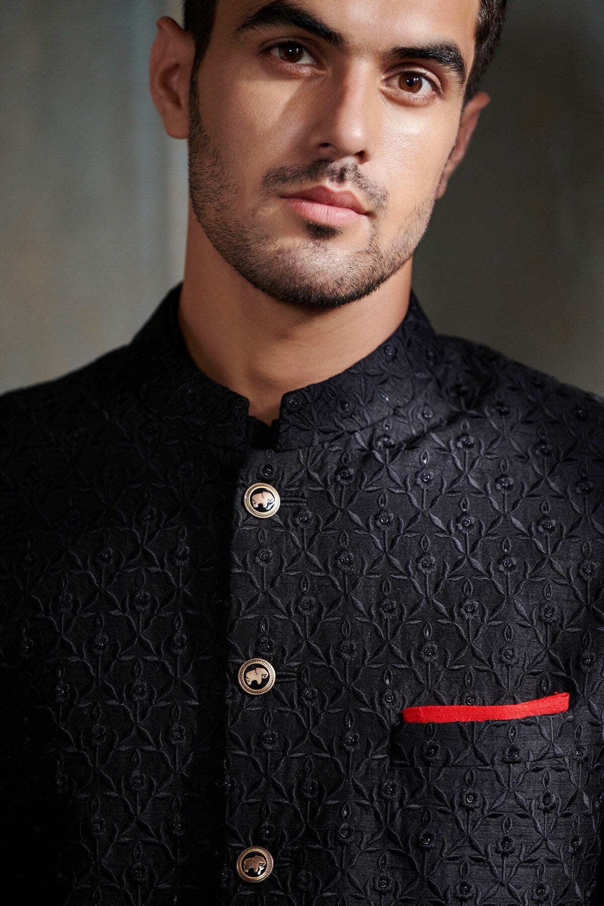 DALIR SHERWANI – BLACK