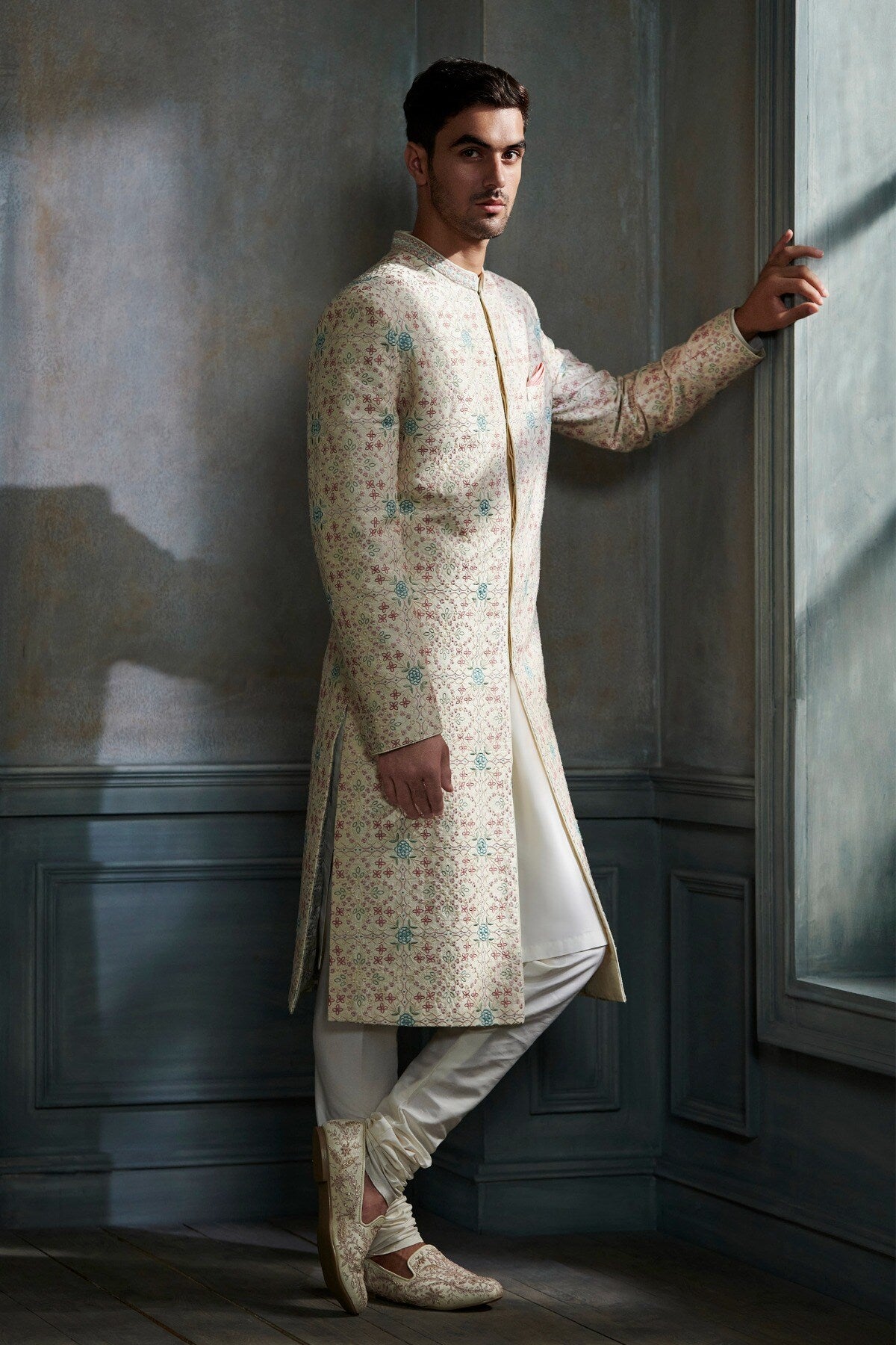 AANSH SHERWANI – CREAM