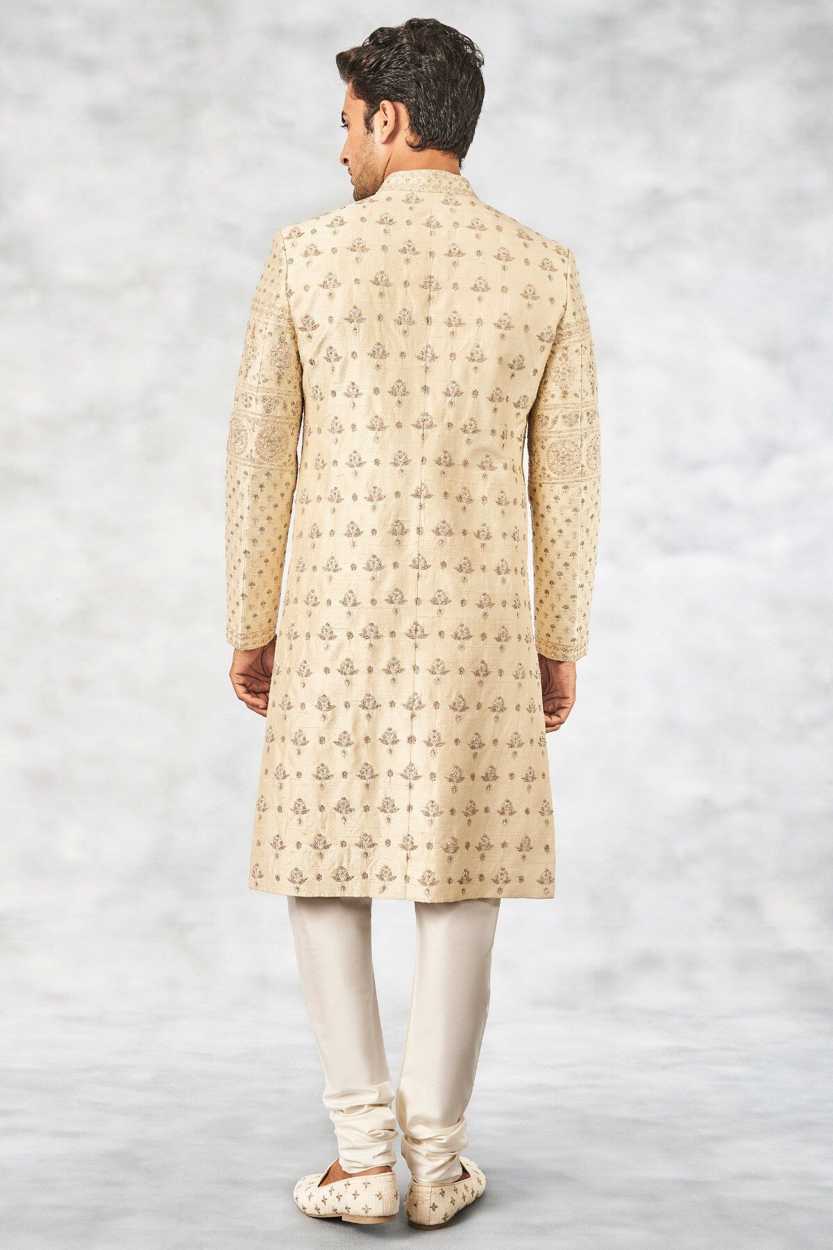 BIDUR SHERWANI – BEIGE