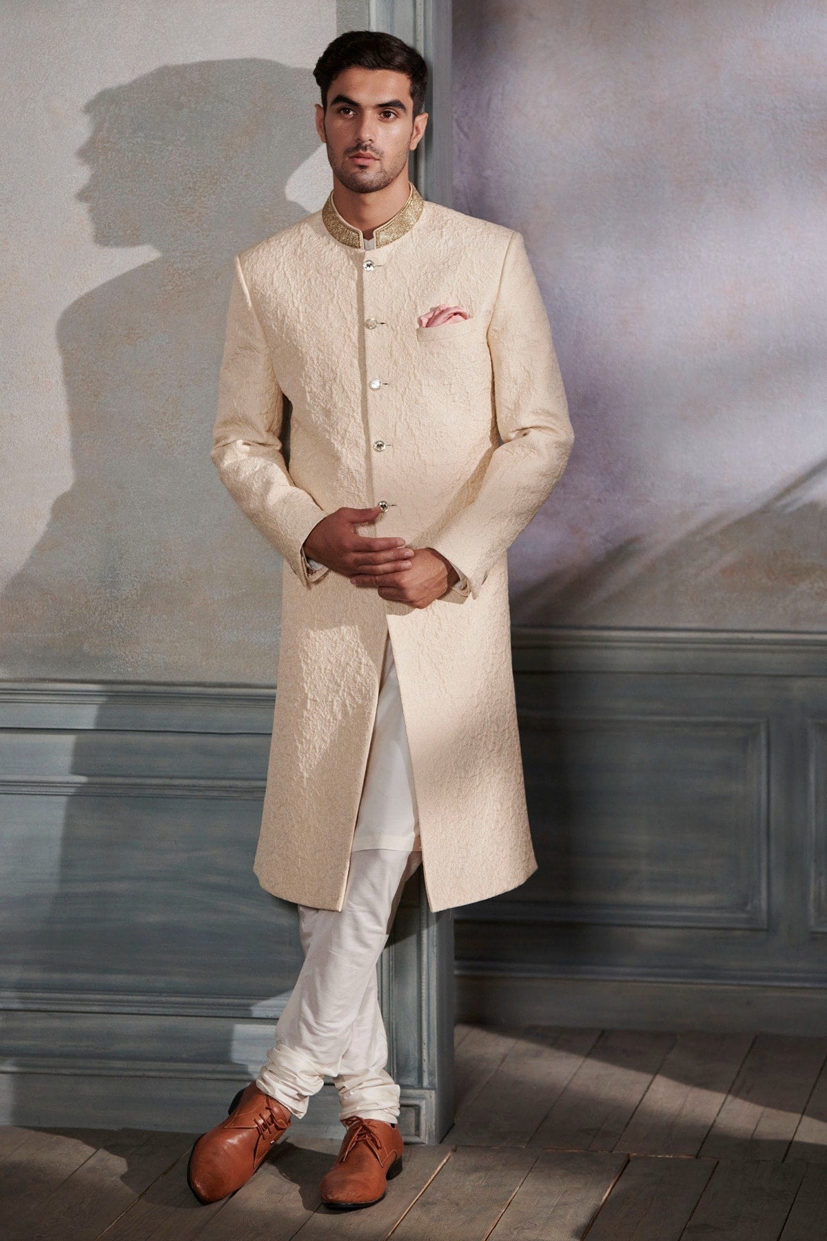 PAKSHA SHERWANI – IVORY