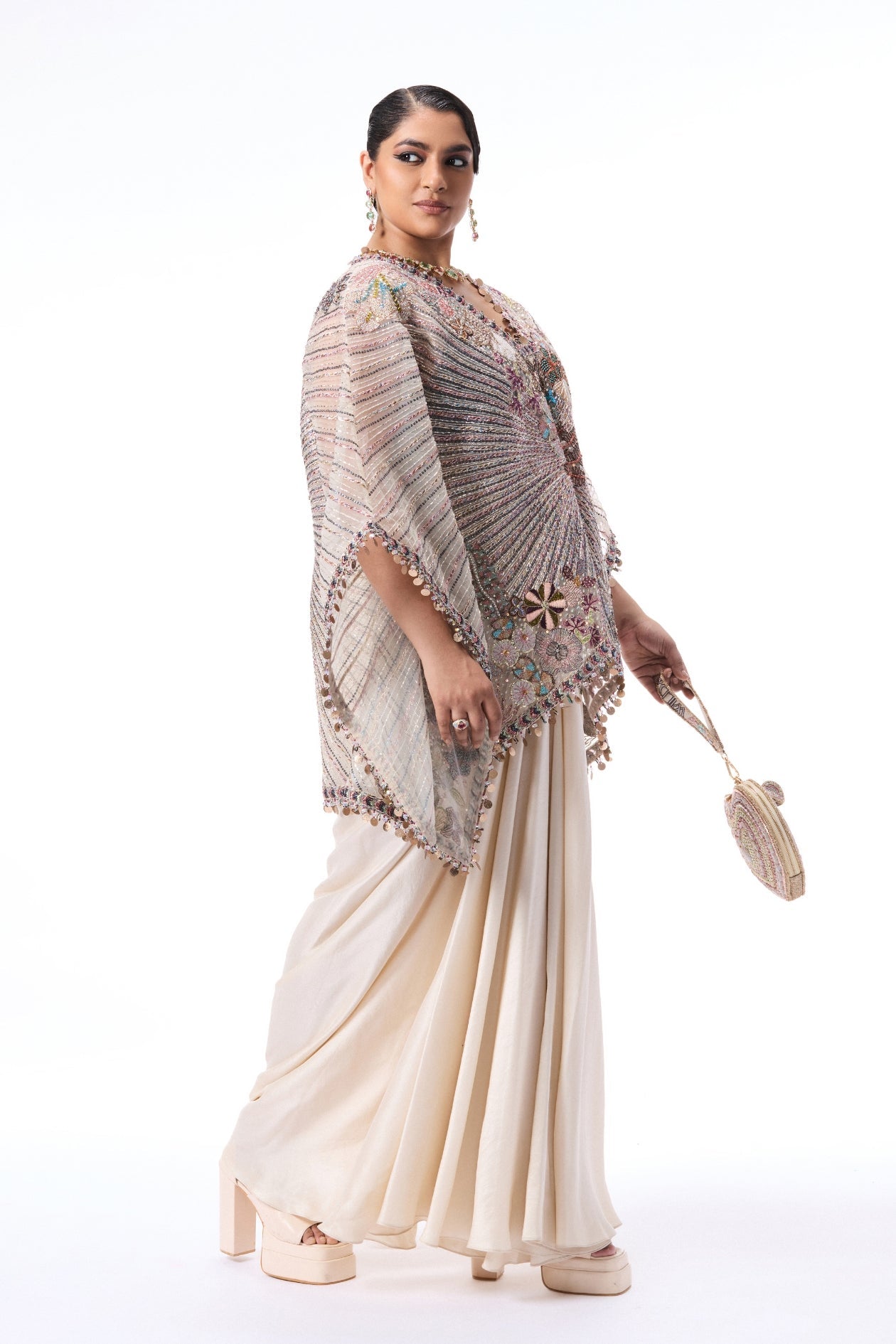 Lumibloom - Ivory Tulle & Dupion Silk Set - Ready To Ship
