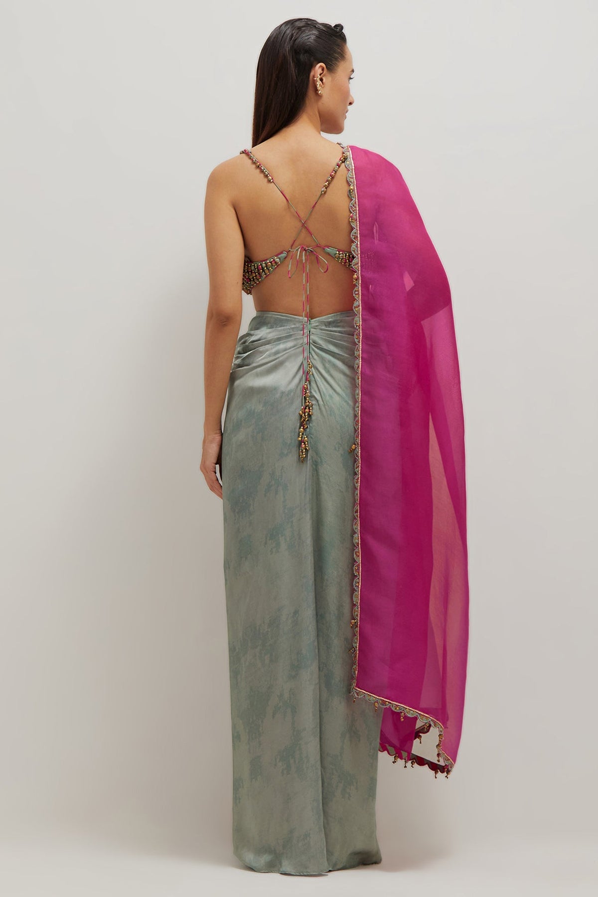 Moh Drape Skirt Set