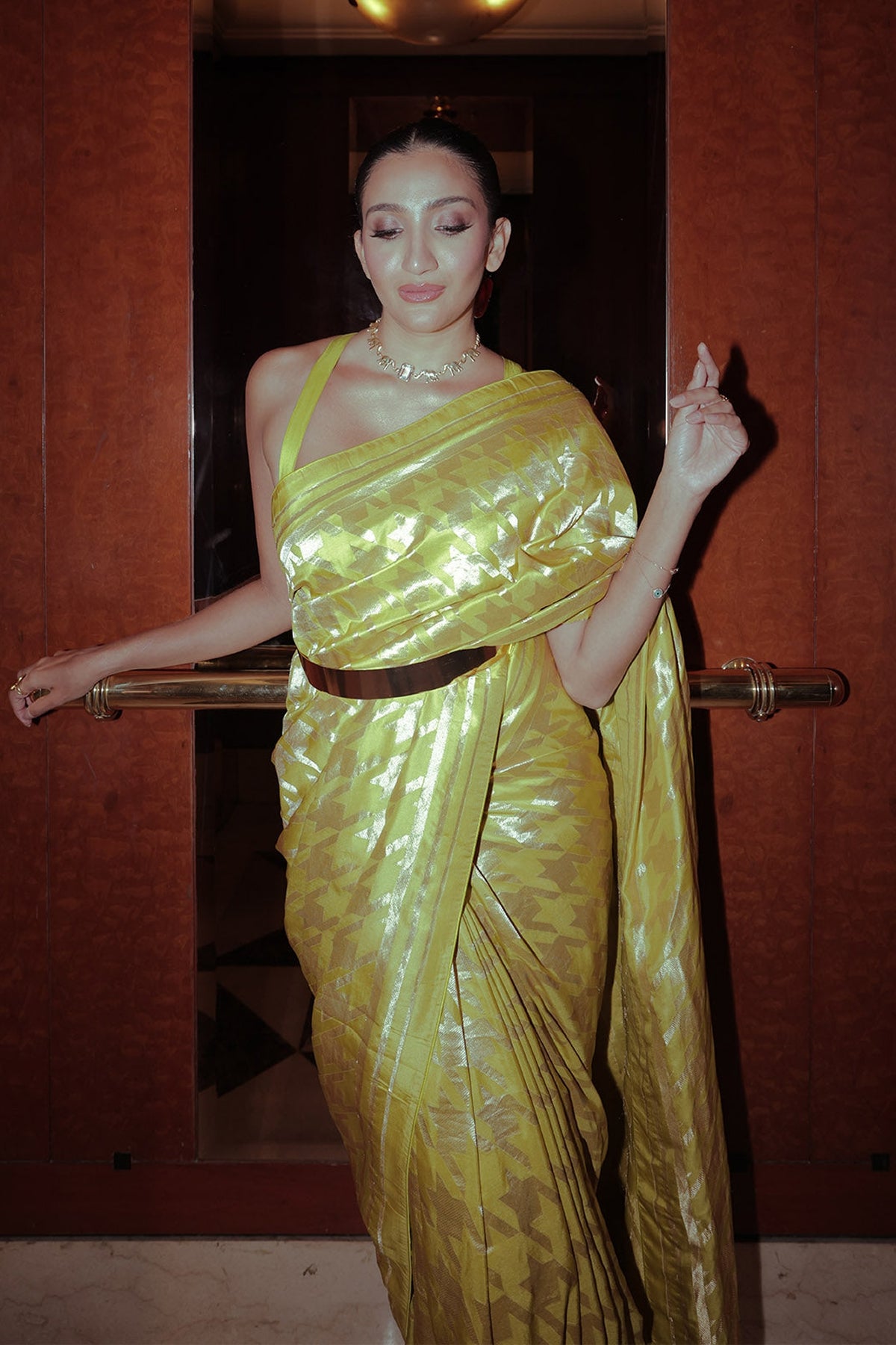 Yellow Gerum Saree