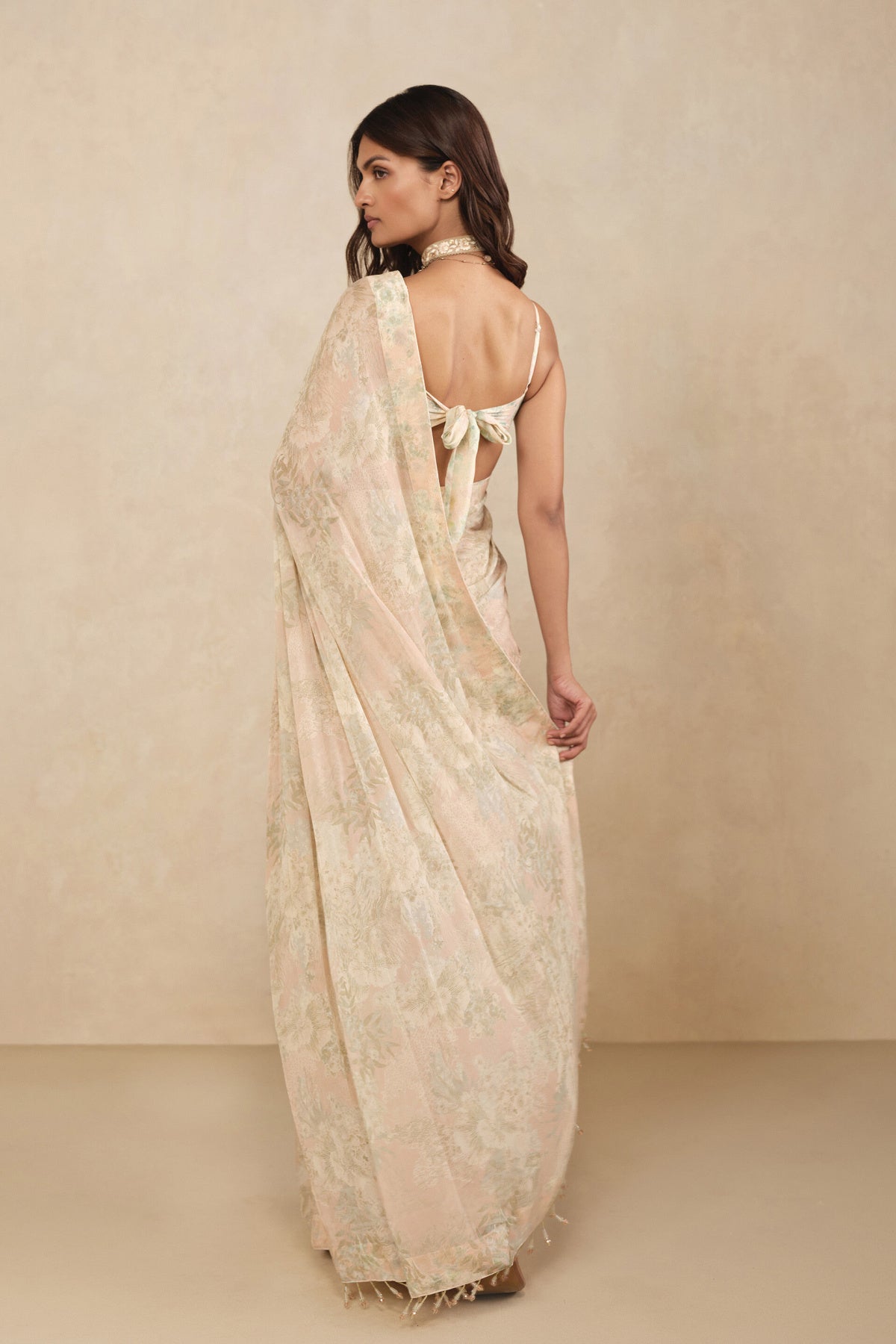 Sakura Bemberg Saree - Blush
