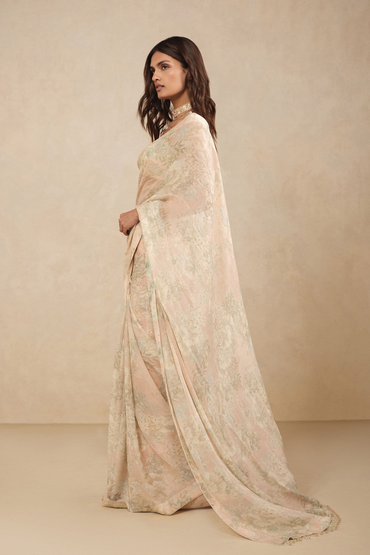 Sakura Bemberg Saree - Blush