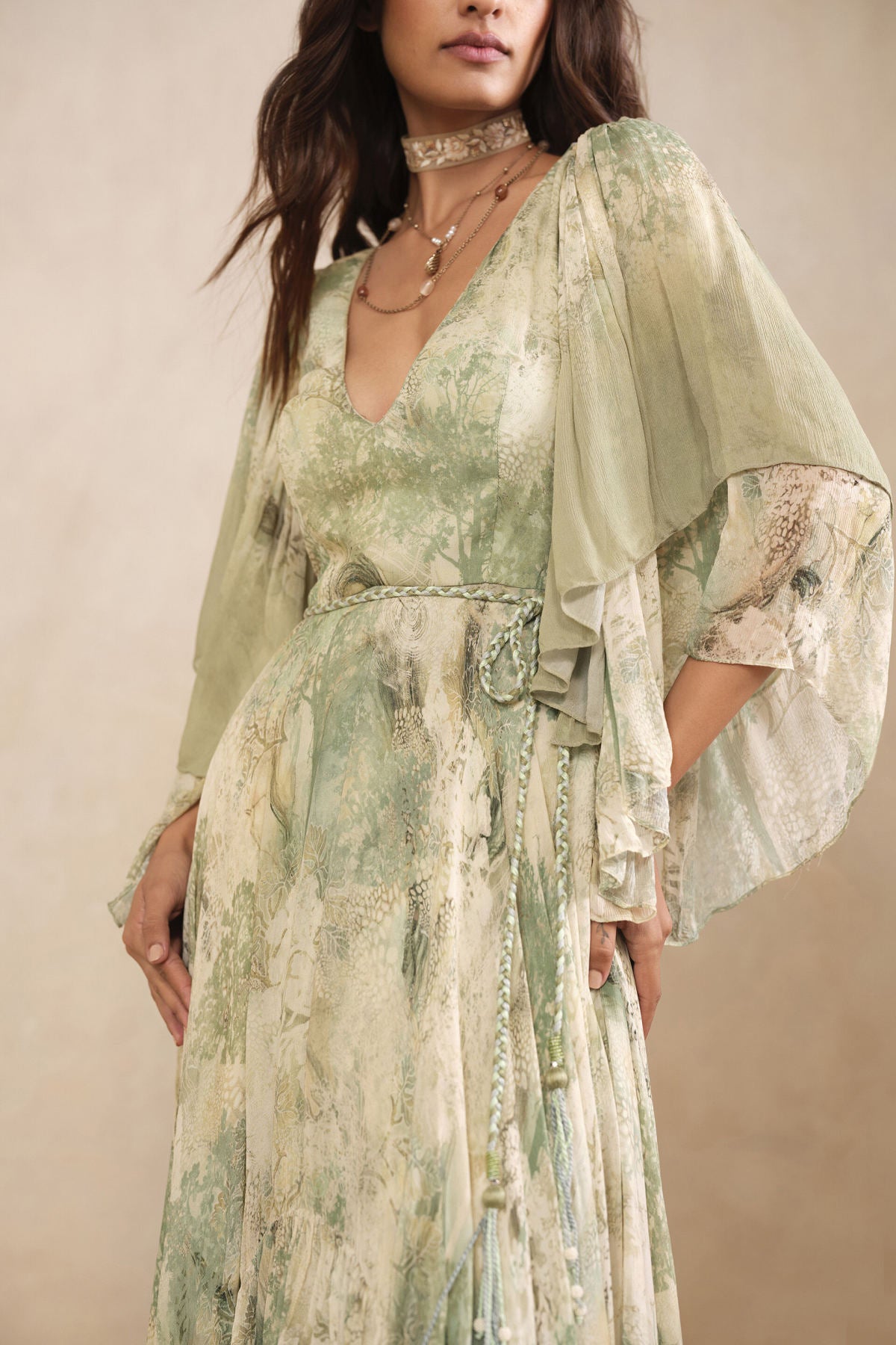 Amur Bemberg Gown - Sage