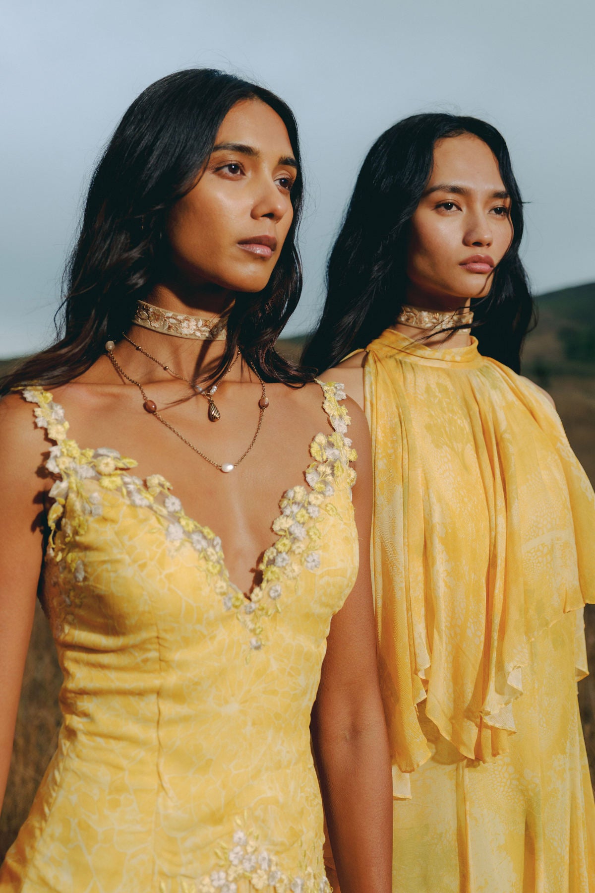 Sora Bemberg Gown - Yellow