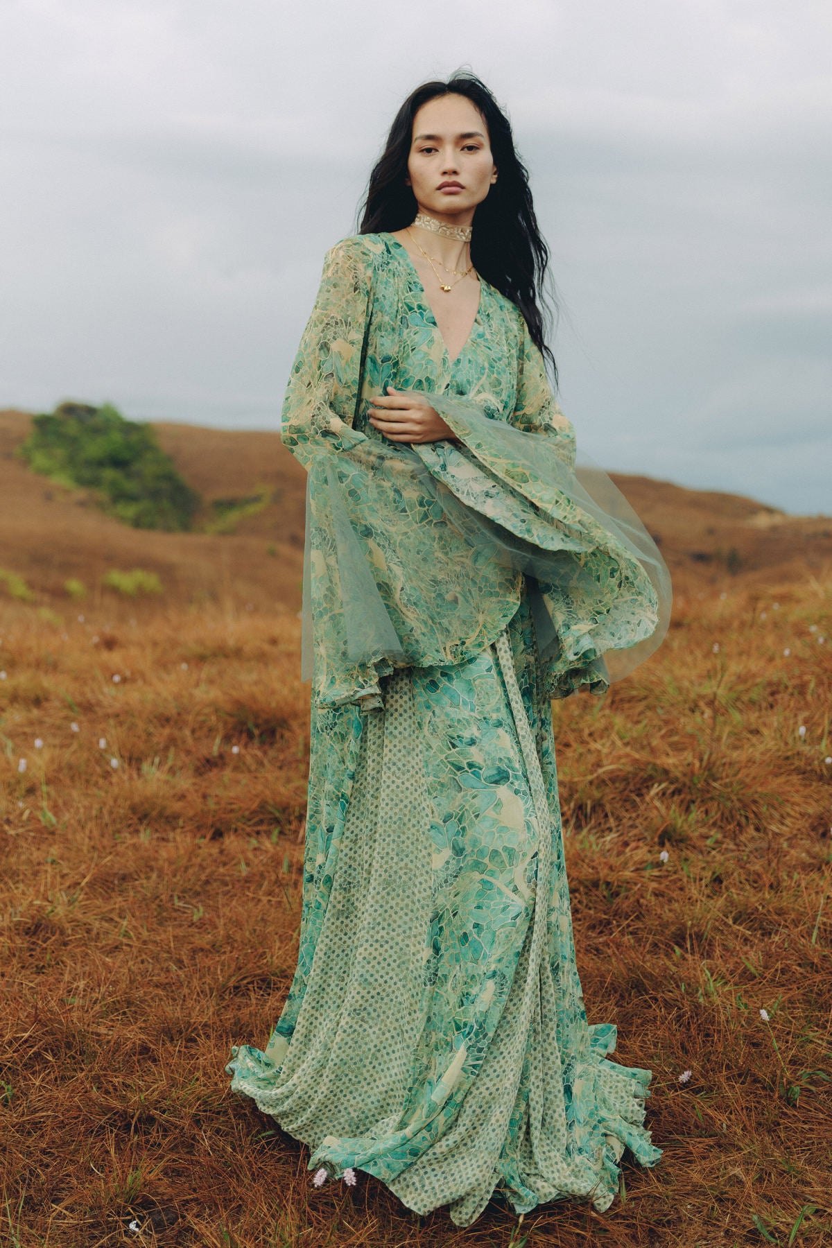 Kumi Bemberg Gown - Green