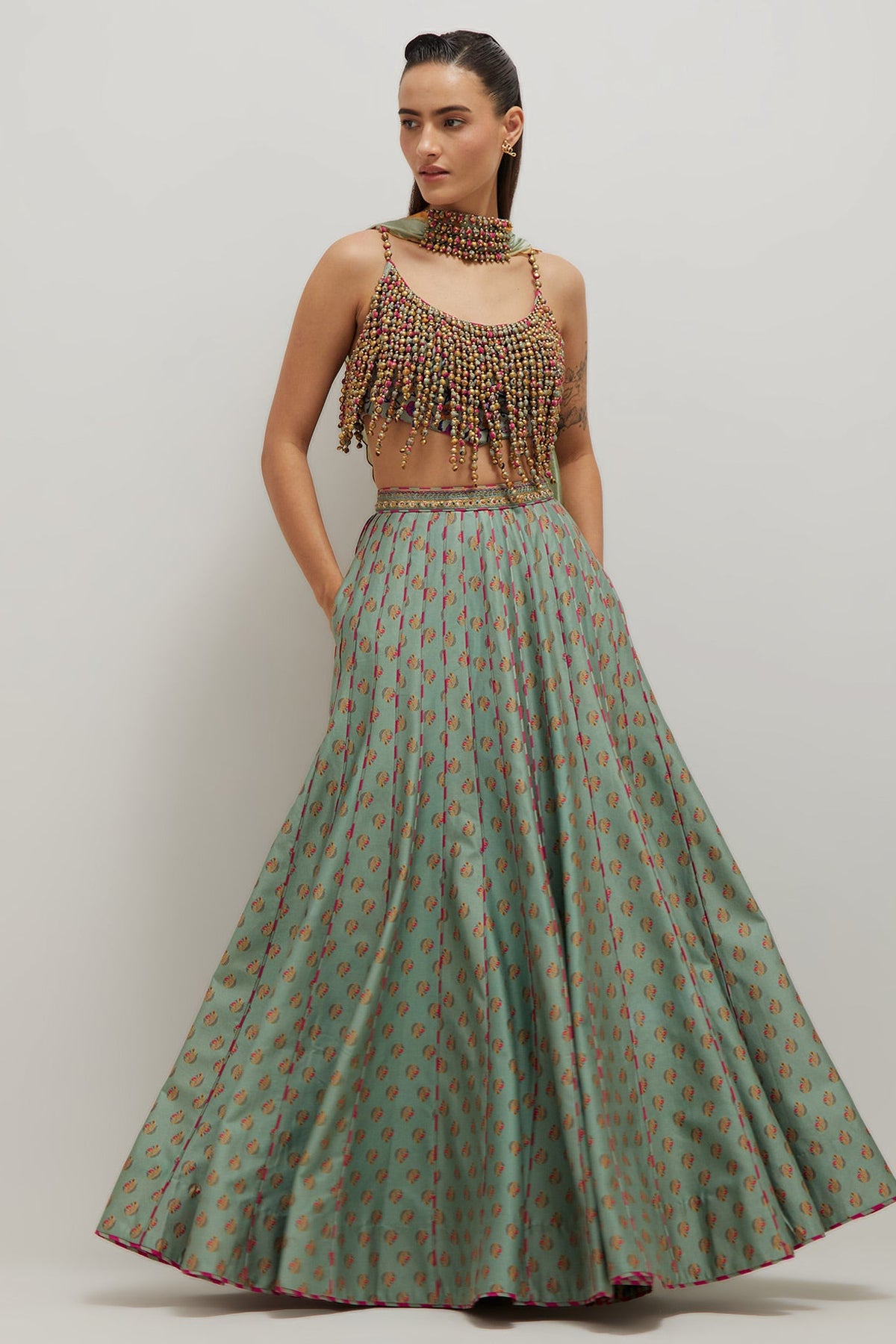 Moh Top And Skirt Set