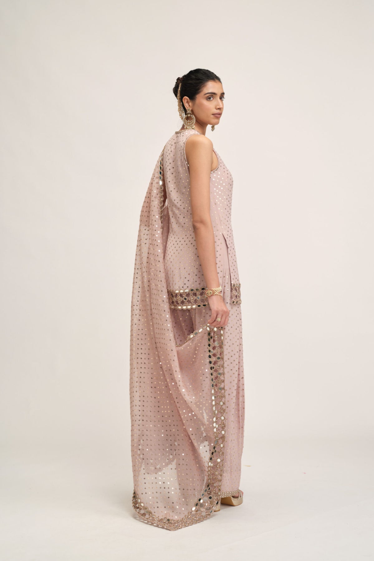 Ash Pink Kurta Salwar Set