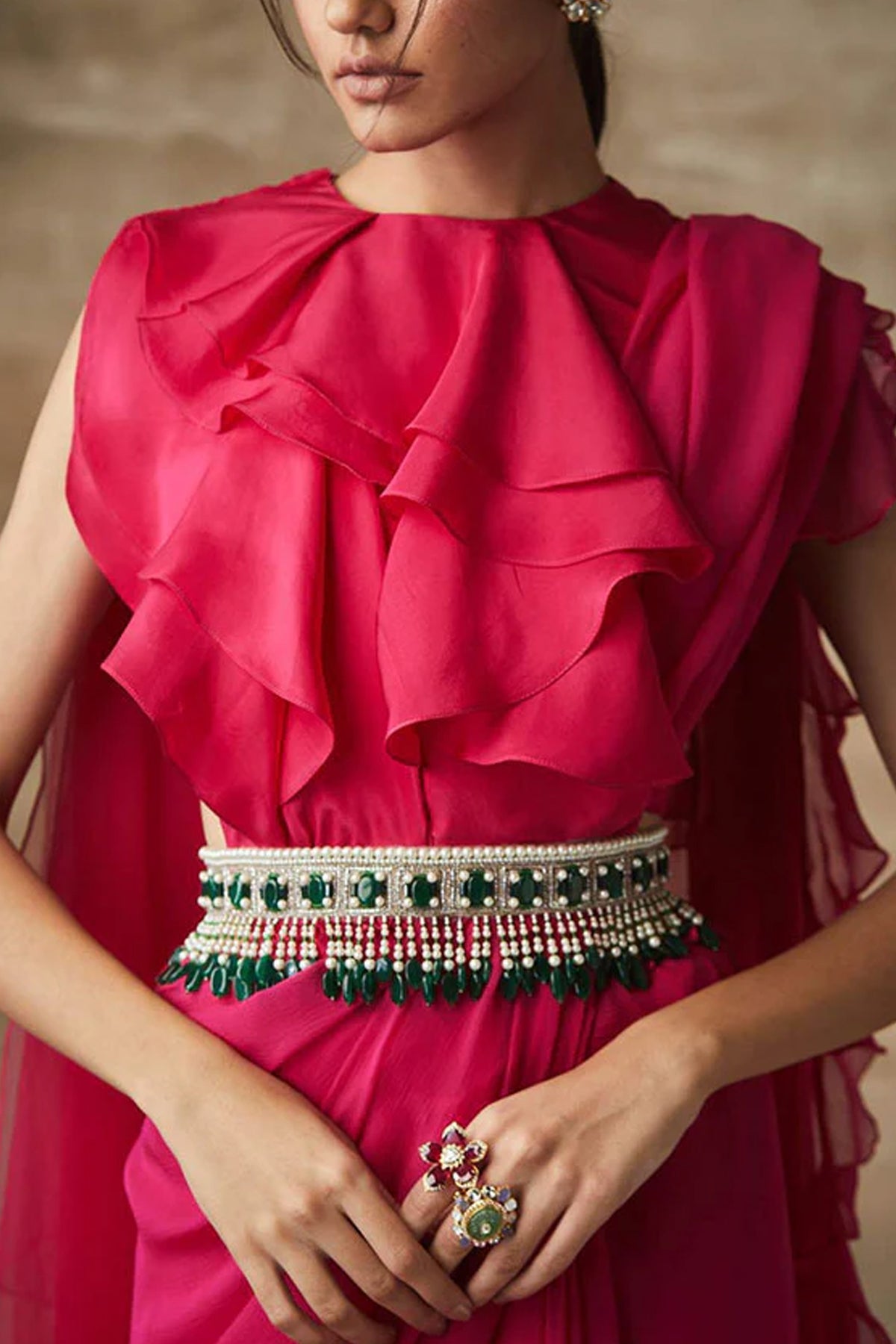 Emerald Bejwelled Belt