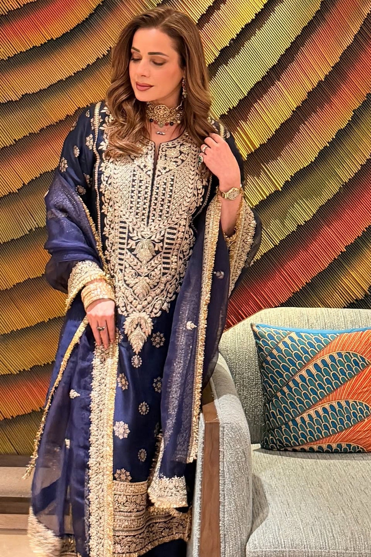 Badusha Palazo Set - Neelam Kothari