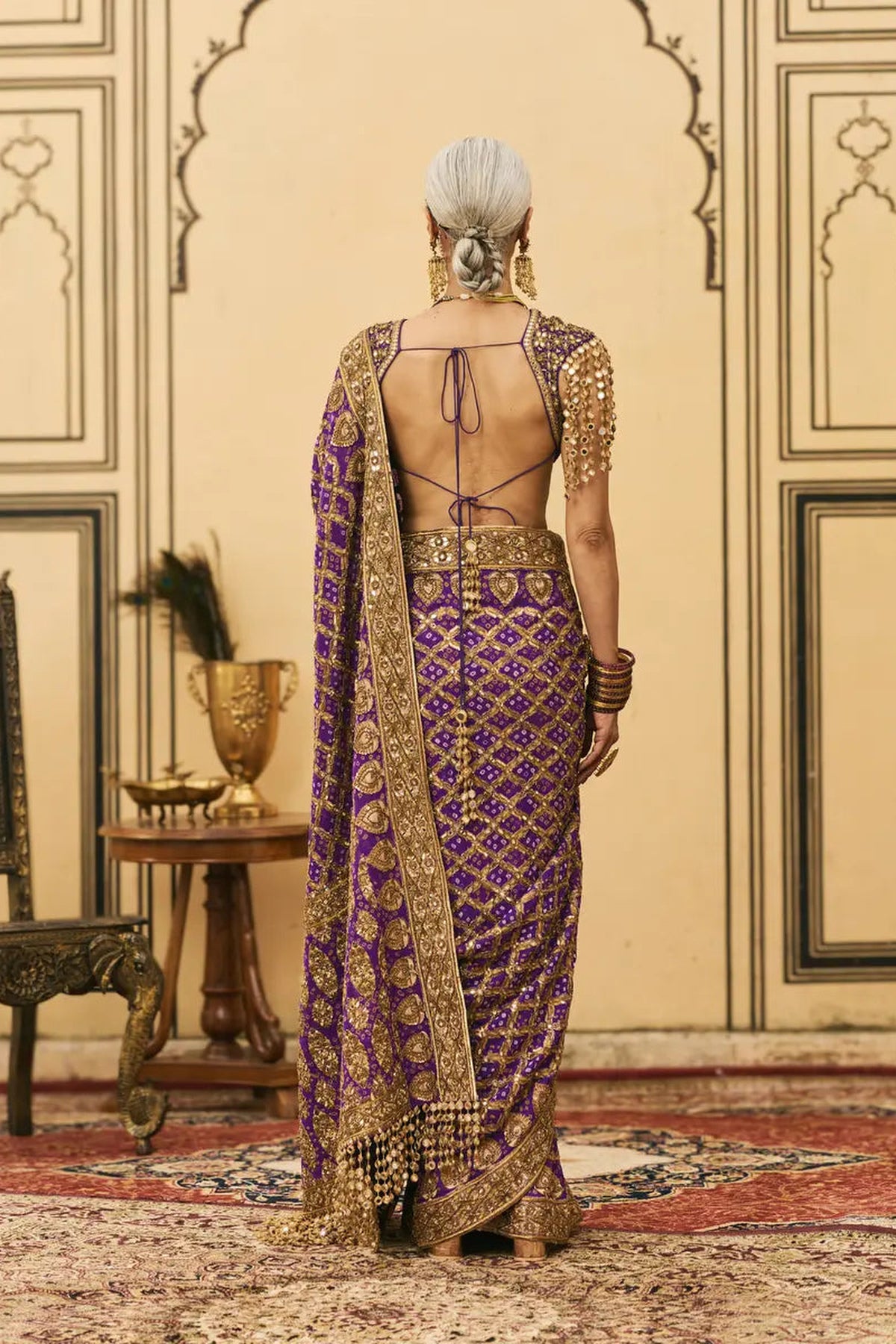 Banafsha Ombre Saree Set