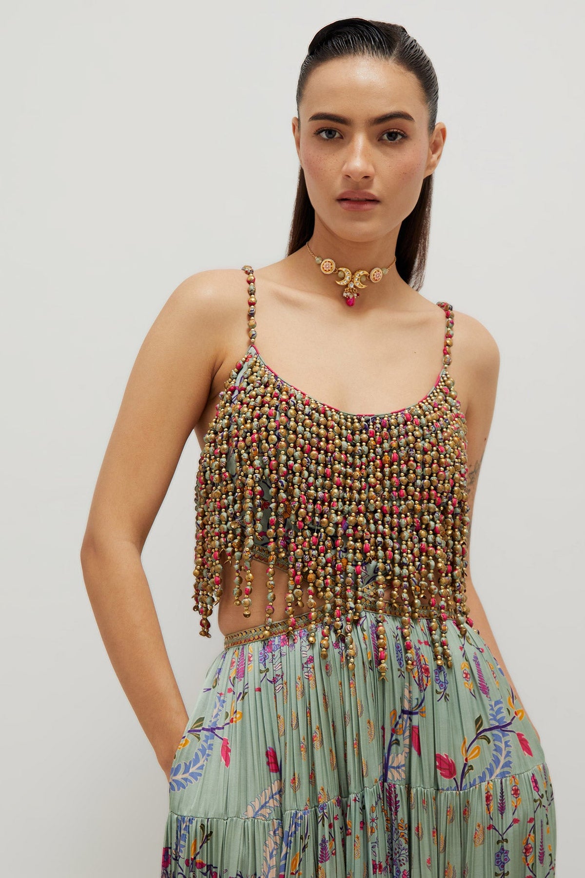 Beaded Maxi Dress