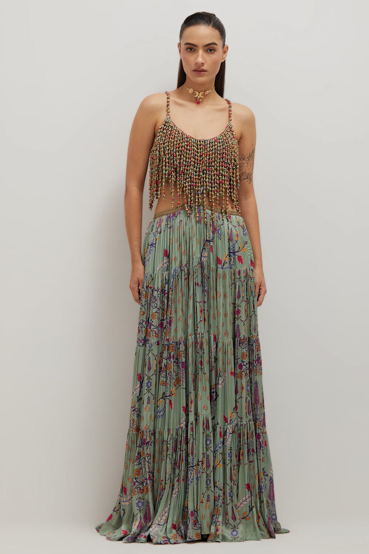 Beaded Maxi Dress