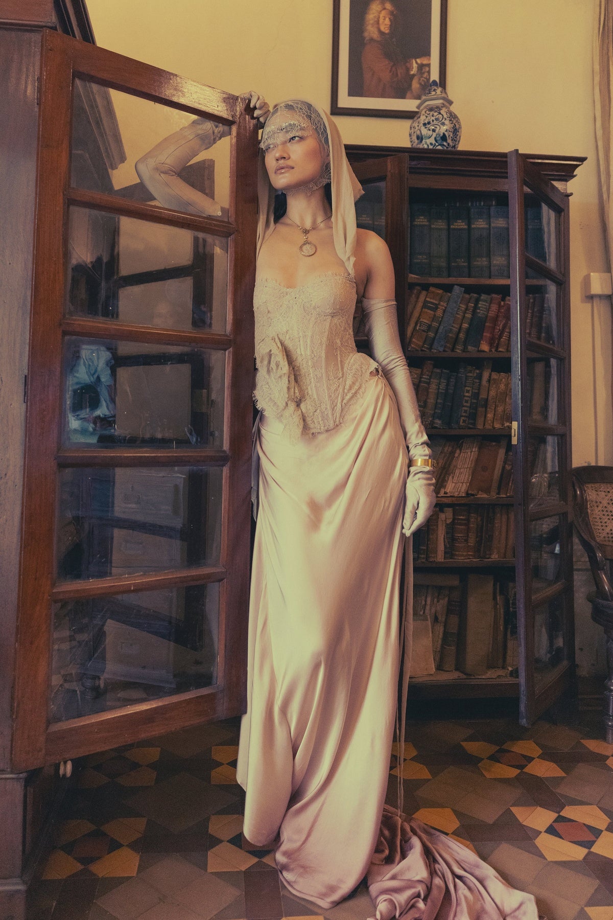 Champagne on my corset