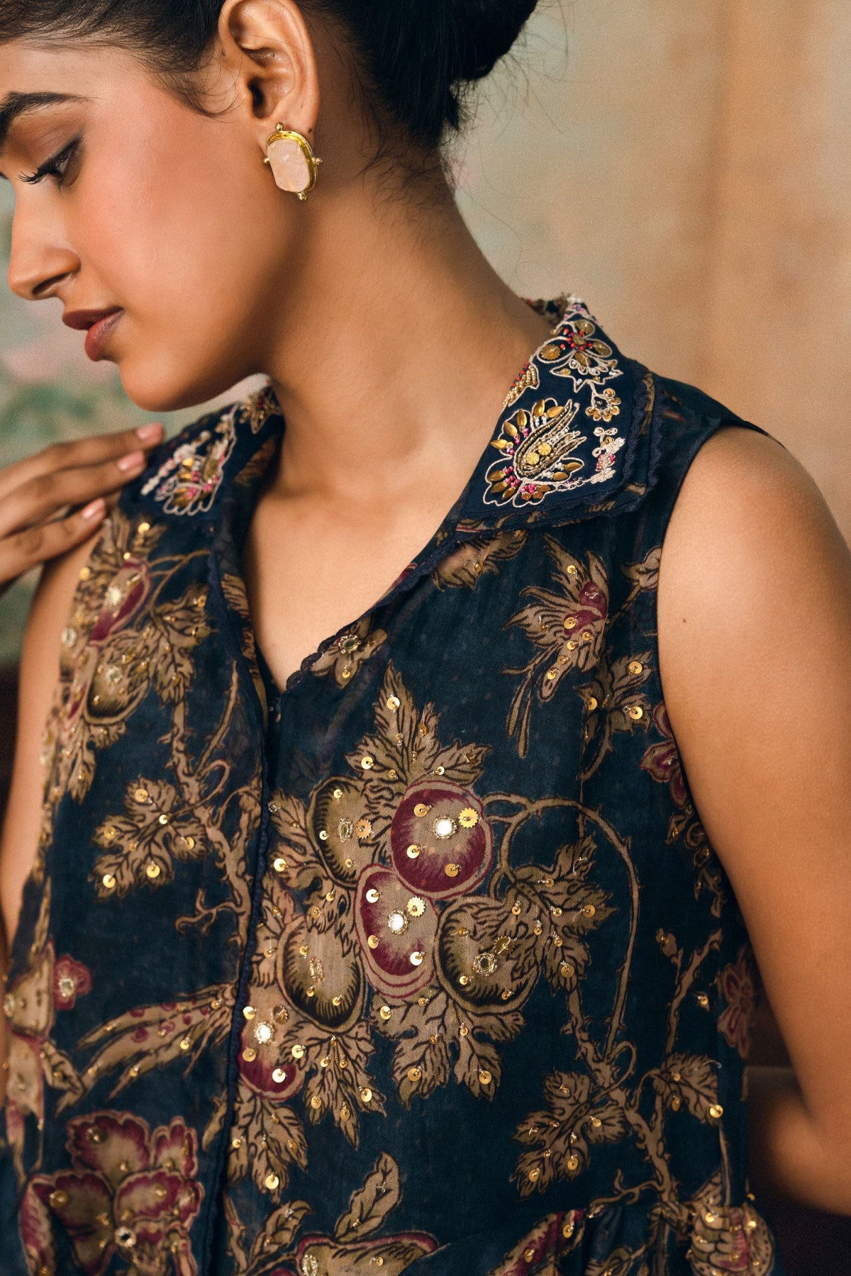 Cherie Kurta set- NAVY BLUE