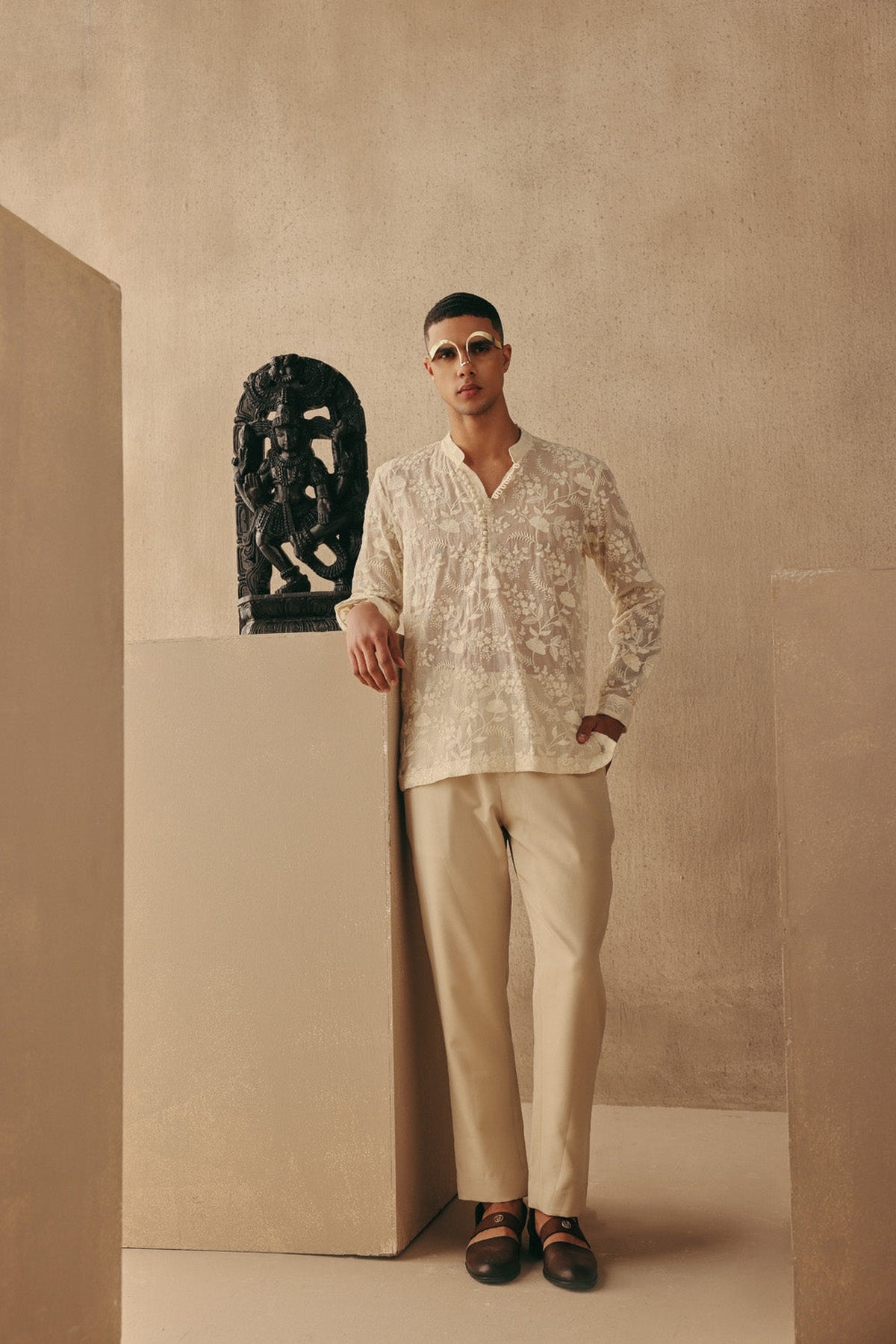 Chikankari Kurta Shirt Set