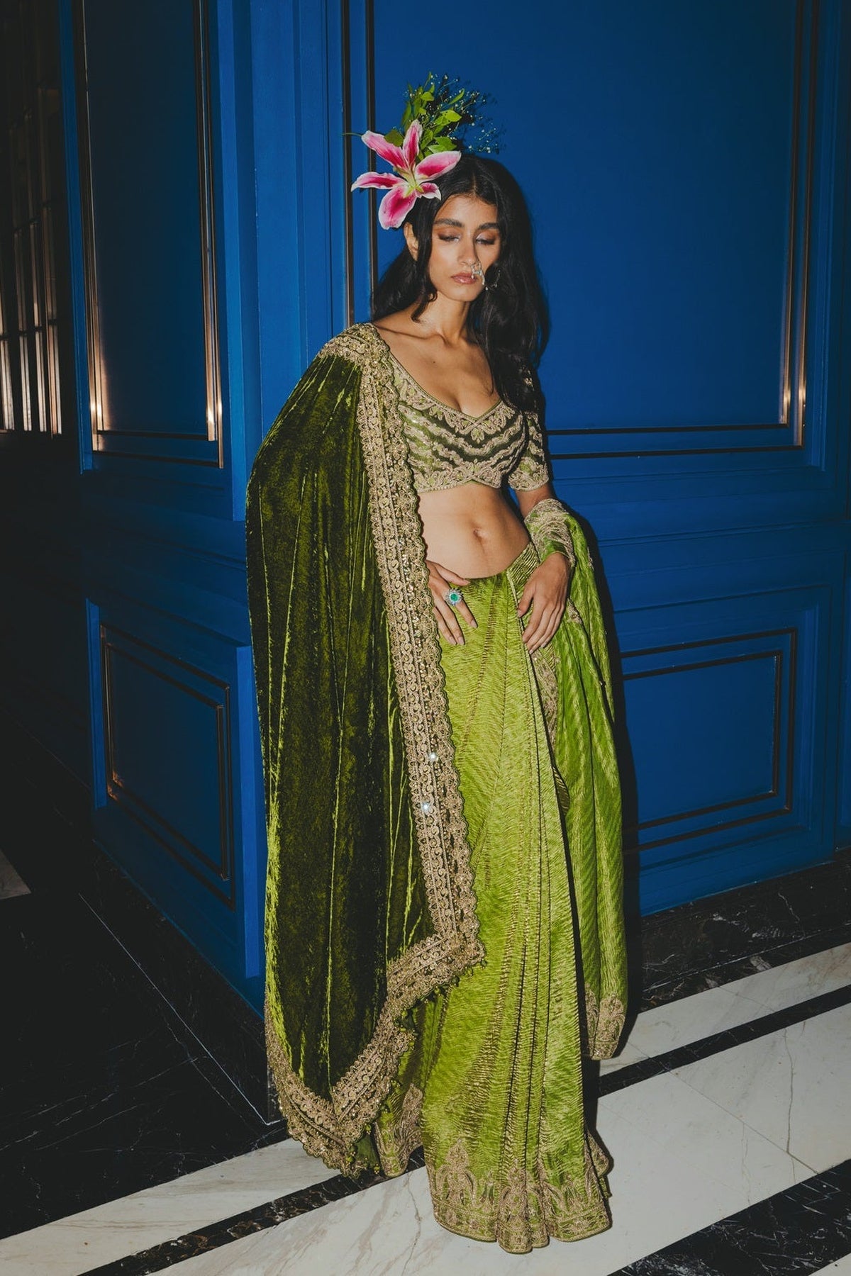 Classic Tissue Saree set