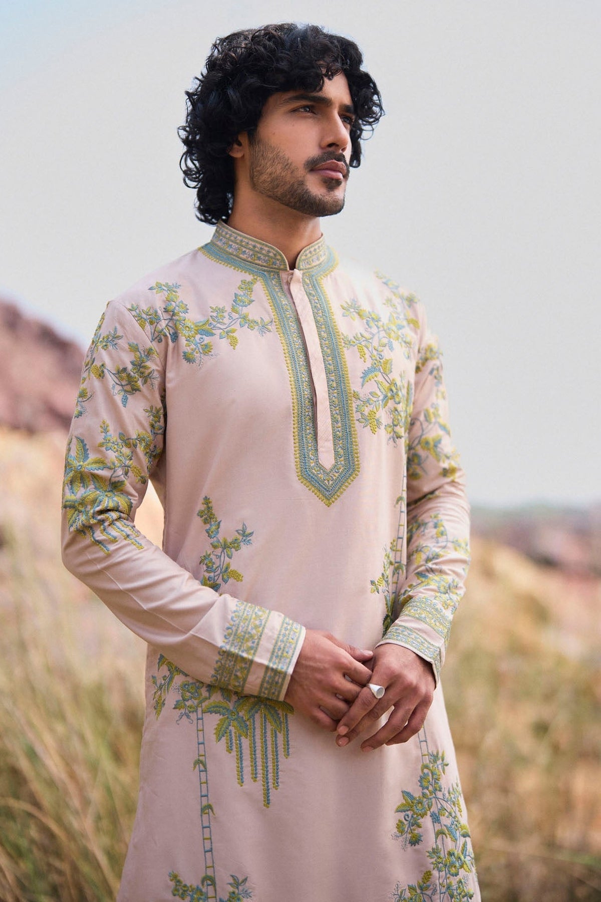 Cream Kurta Set