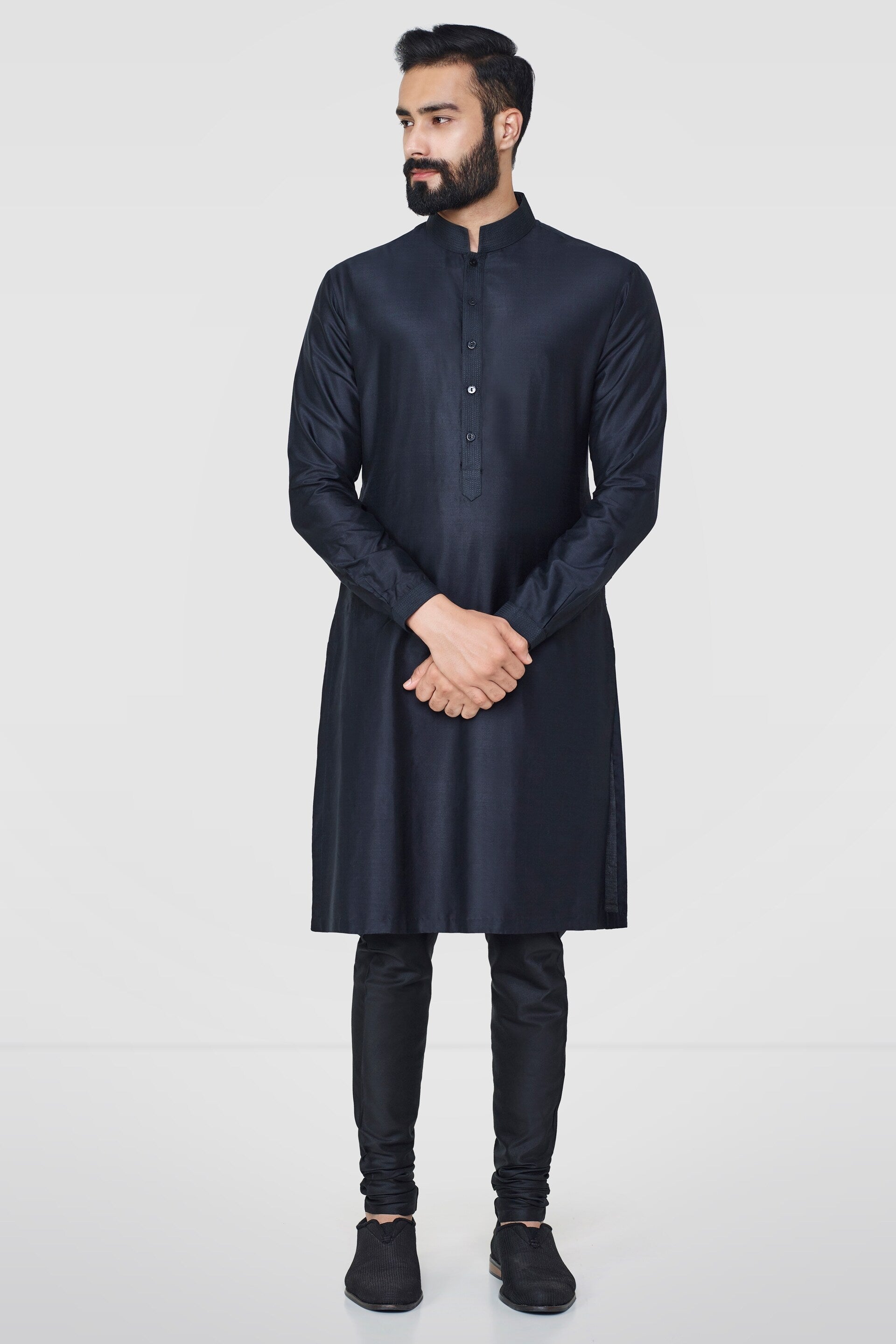 PREMVAT KURTA- BLACK