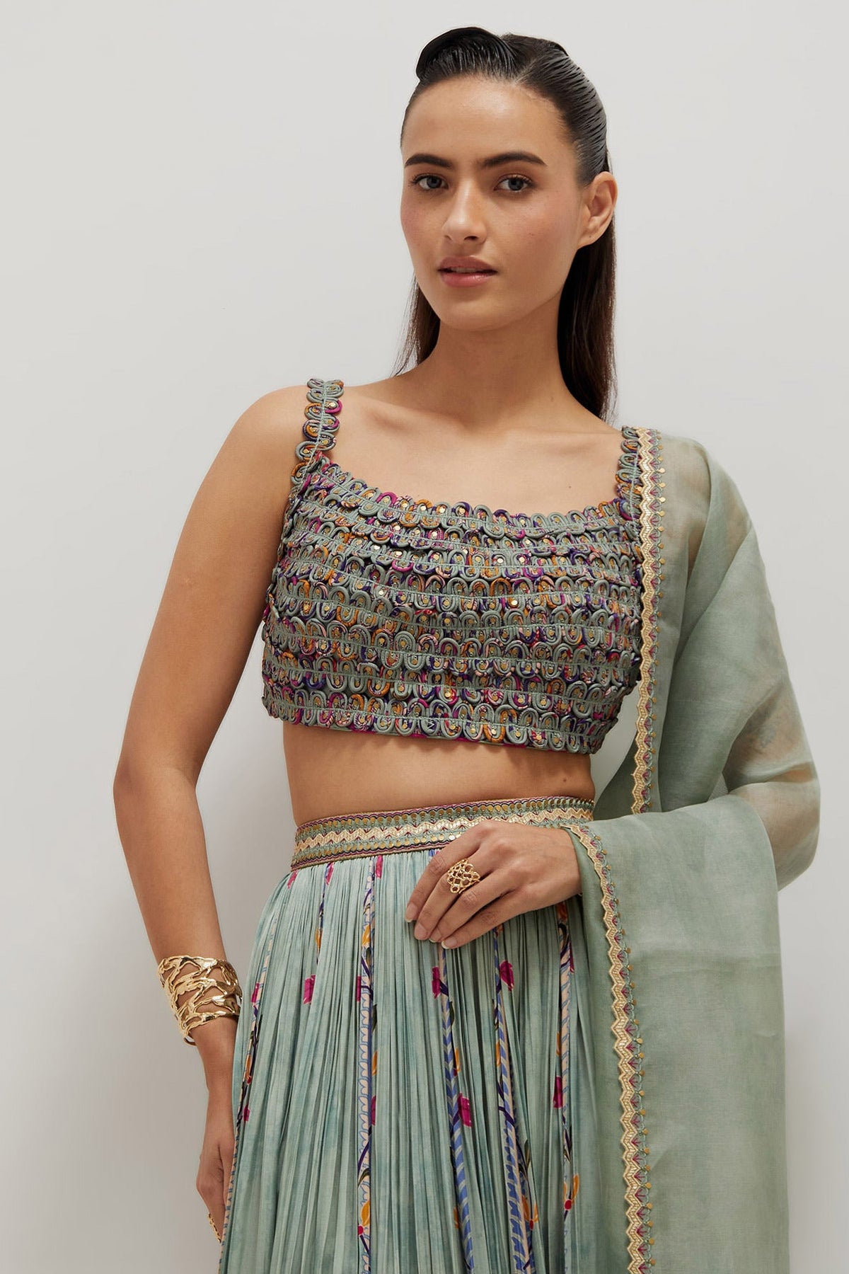 Dori Blouse Lehenga Set