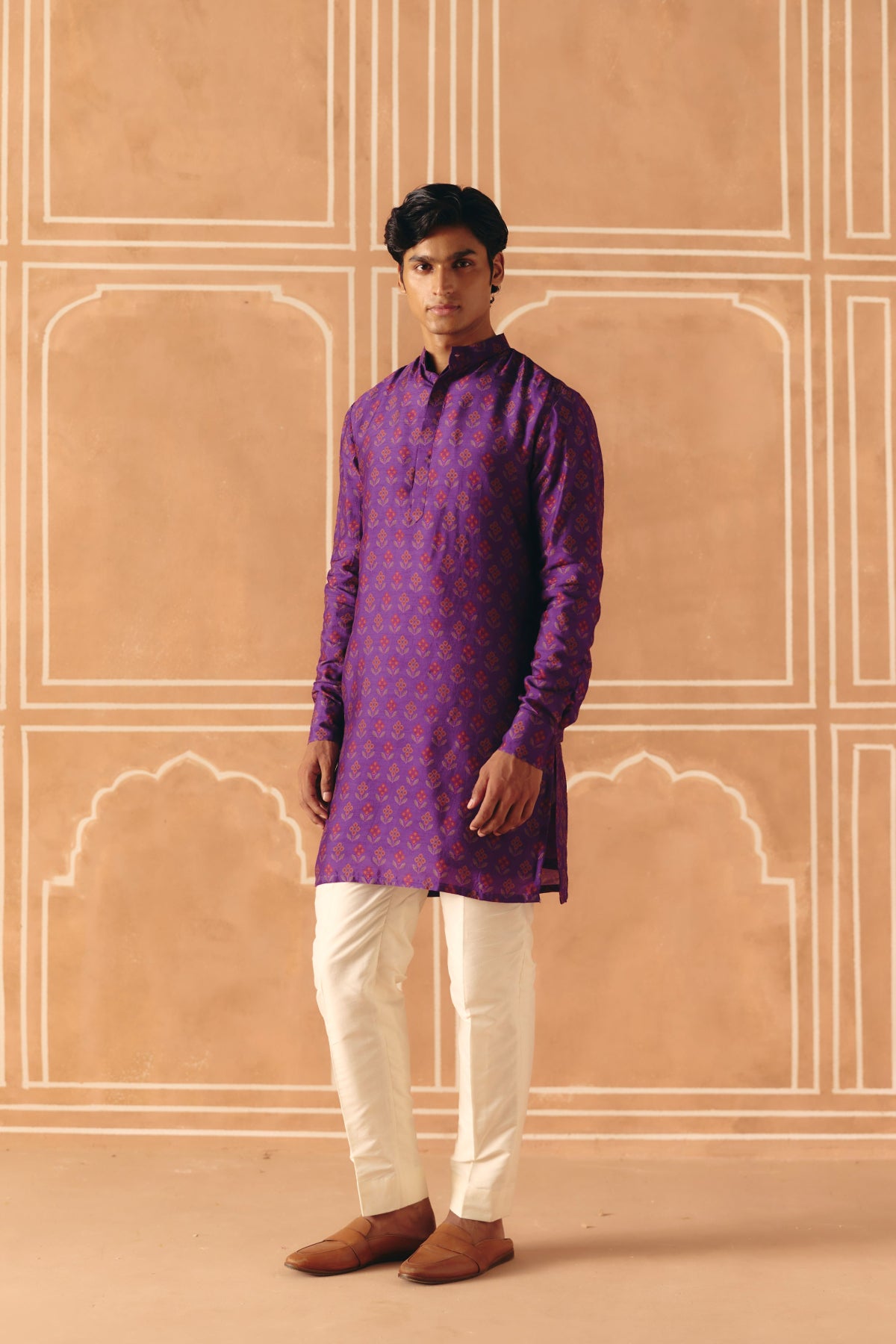 Imperial violet kurta set