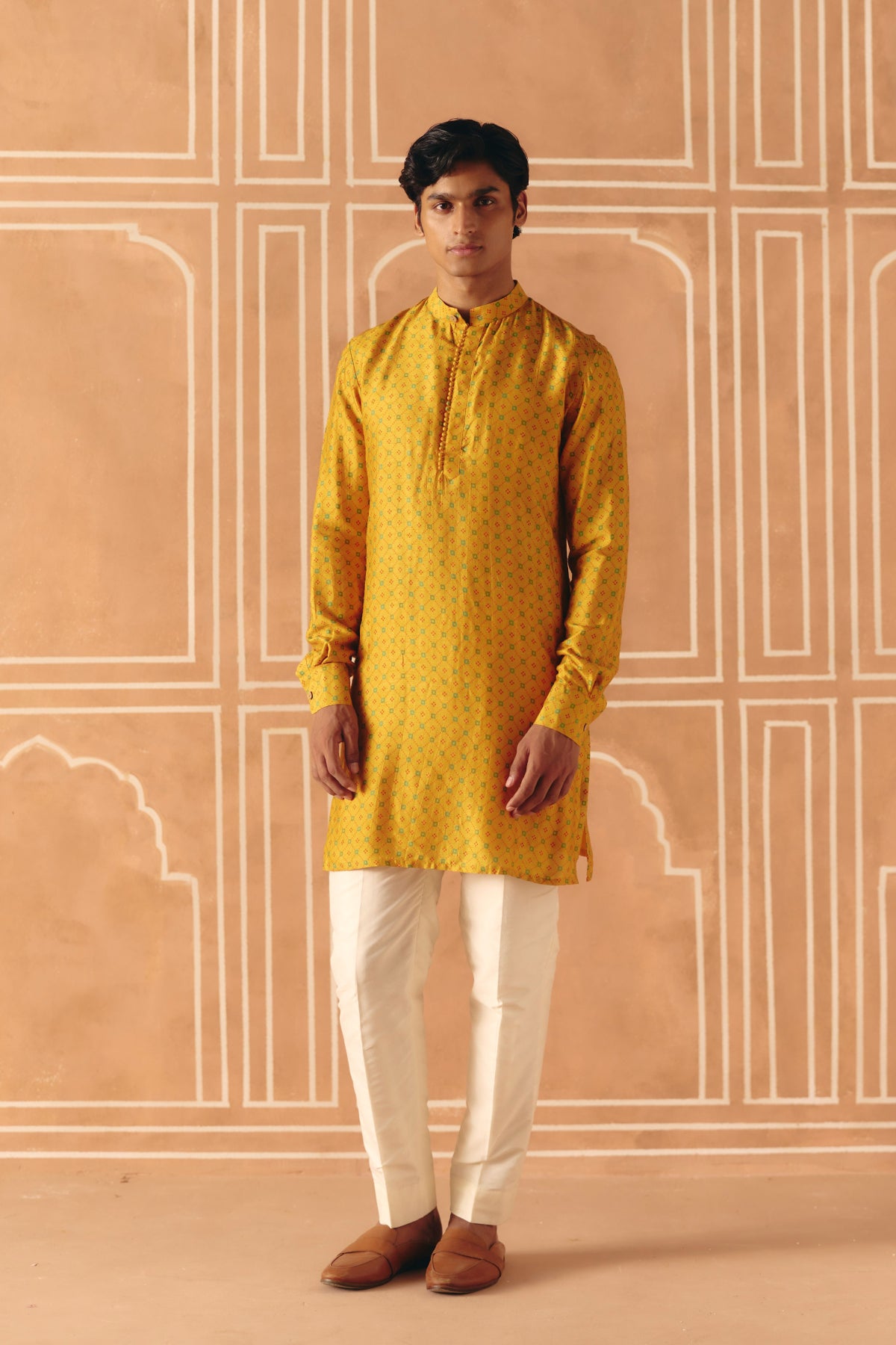 Marigold yellow kurta set