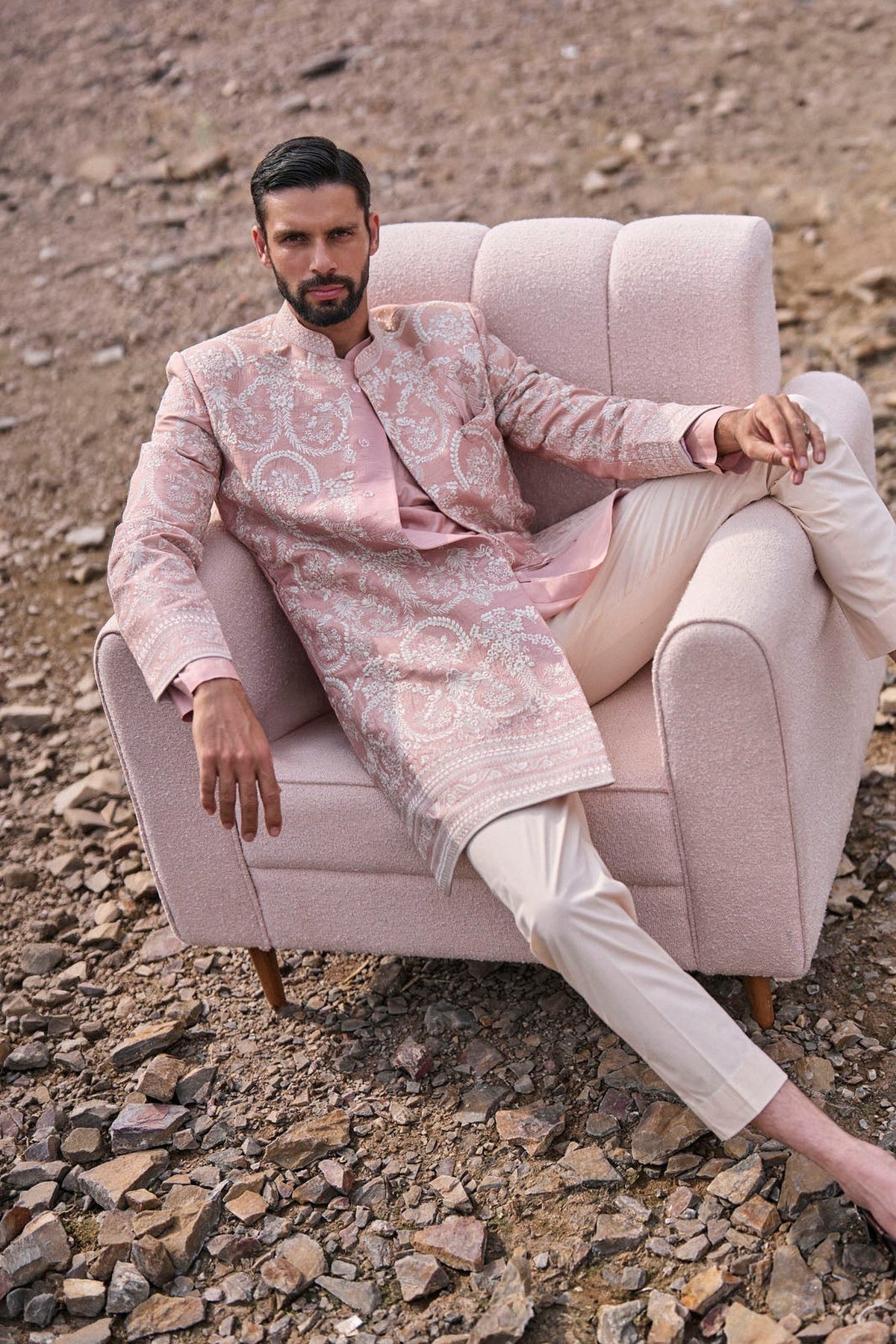Dusty Rose Sherwani Set