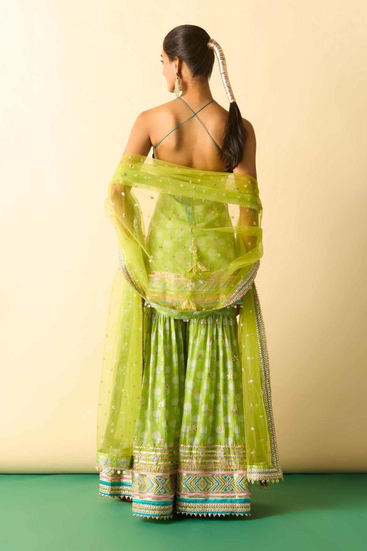 Dwisha Halter Sharara Set