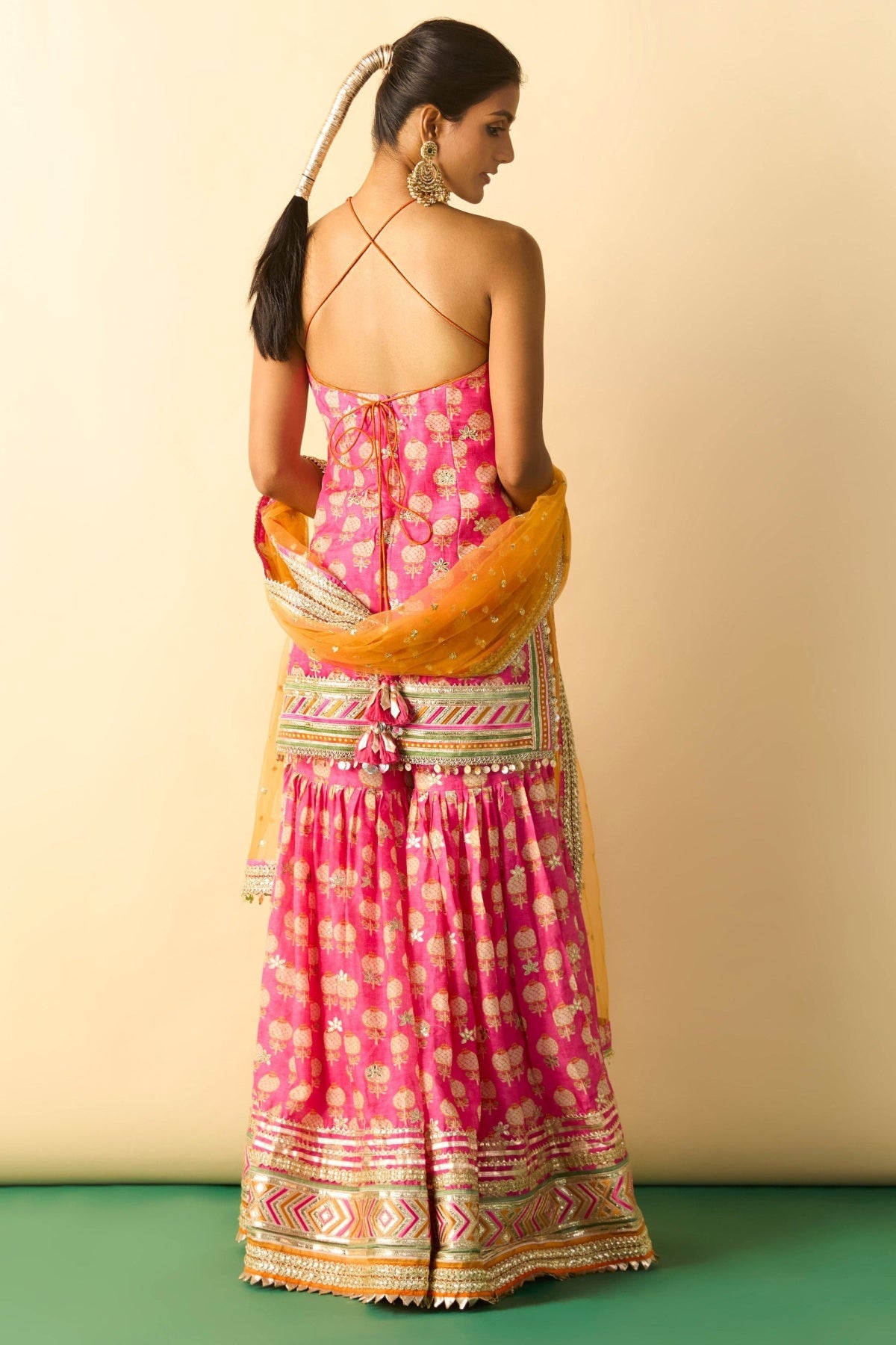 Dwisha Halter Sharara Set